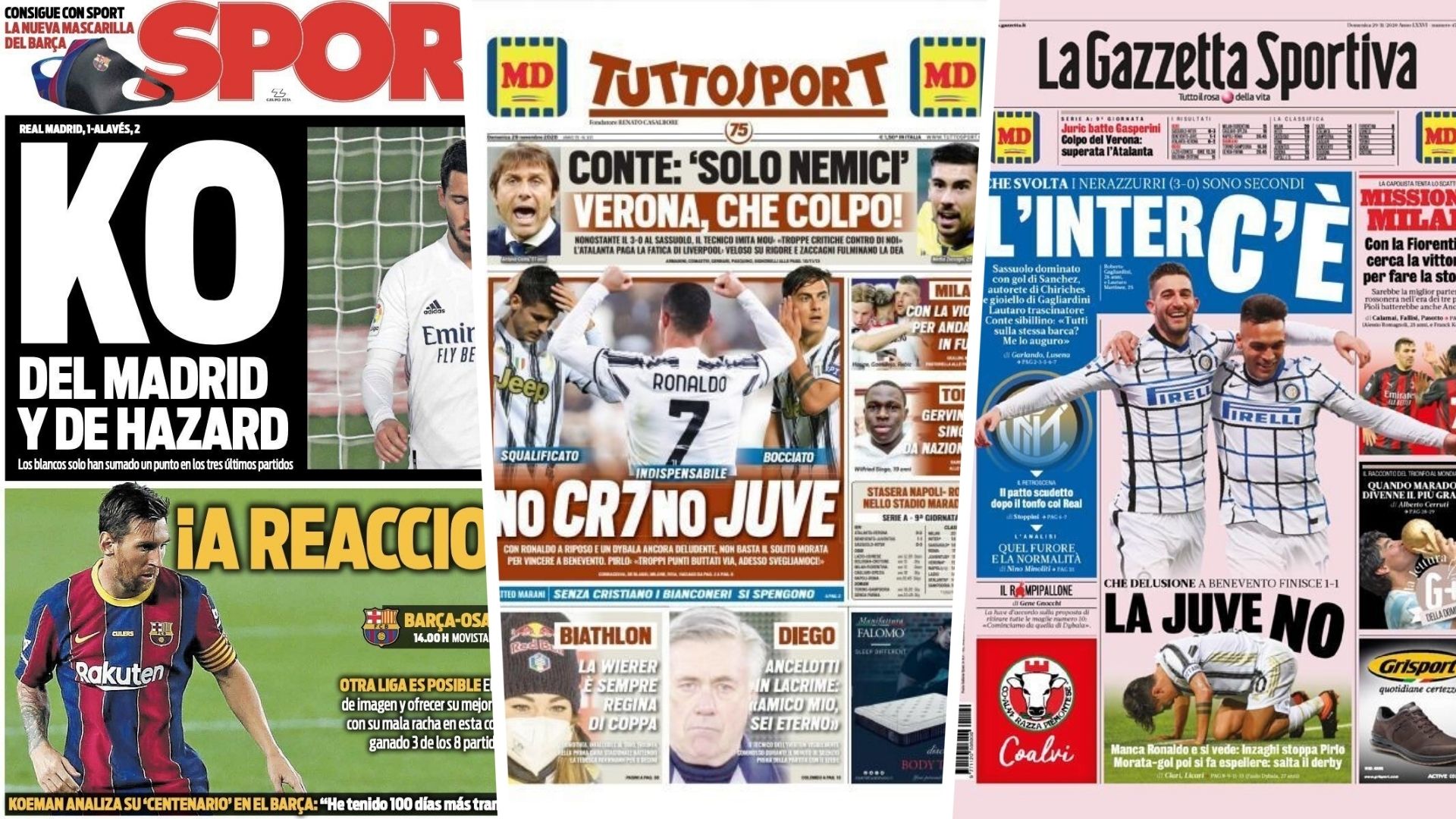 29 Nov newspapers