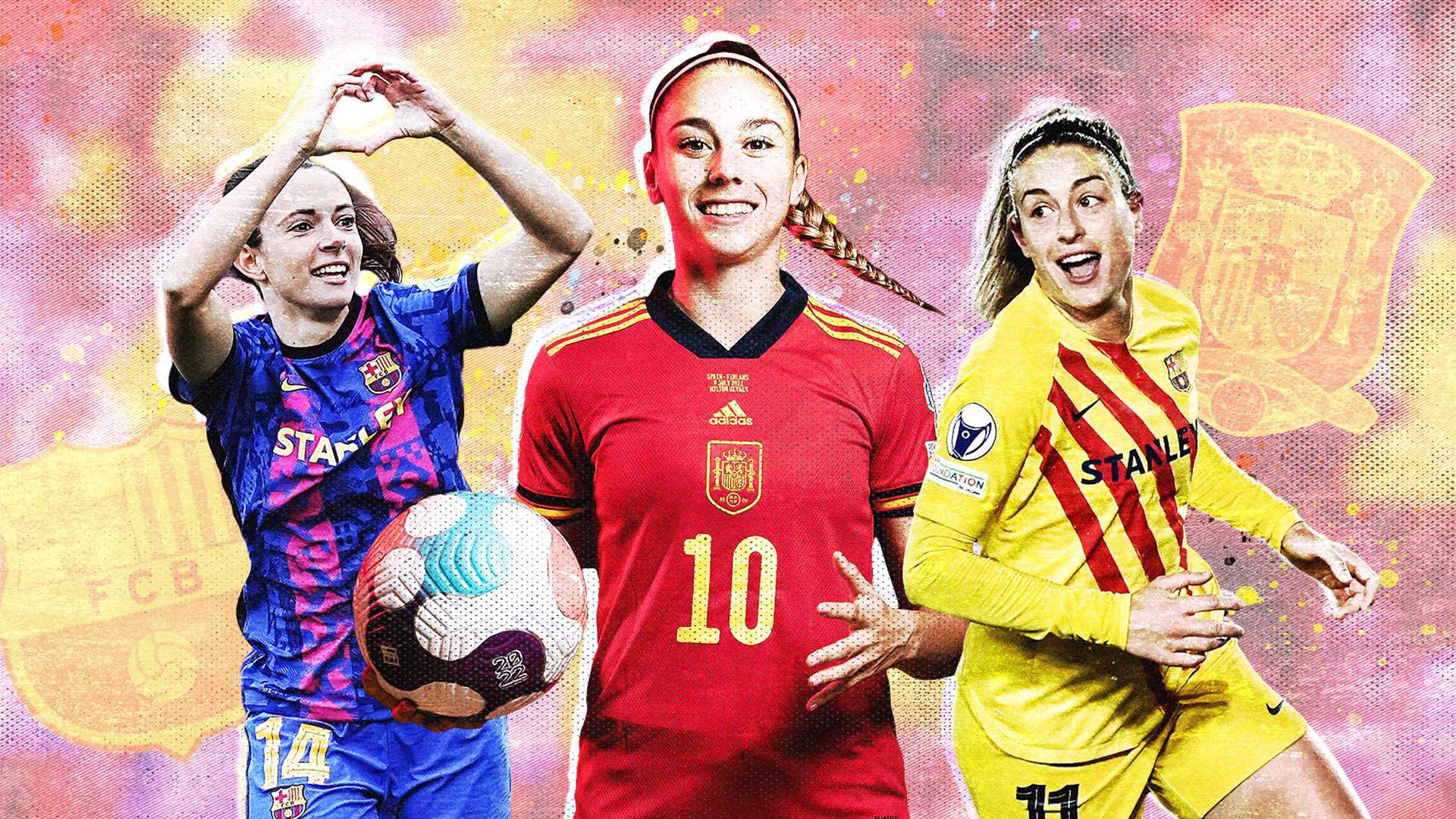 Barcelona Spain Women's football GFX