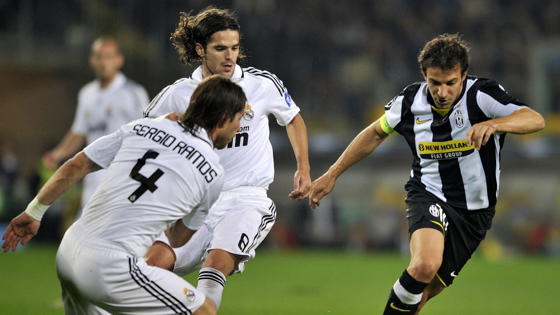 Alex Del Piero Sergio Ramos Real Madrid Juventus 10212008