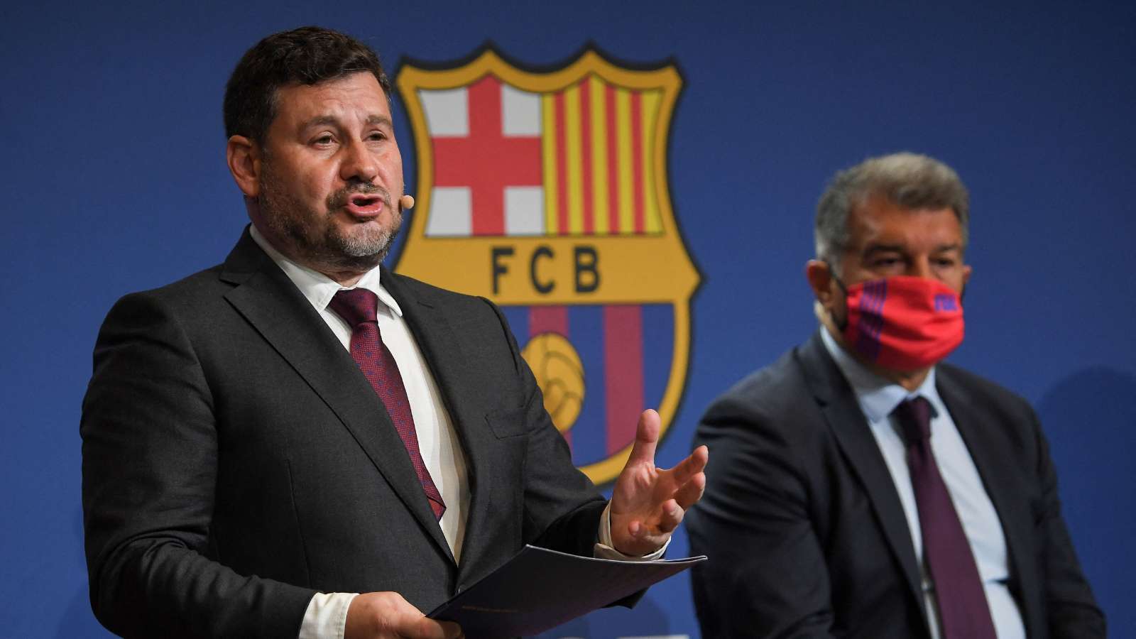 Eduard Romeu Joan Laporta Barcelona