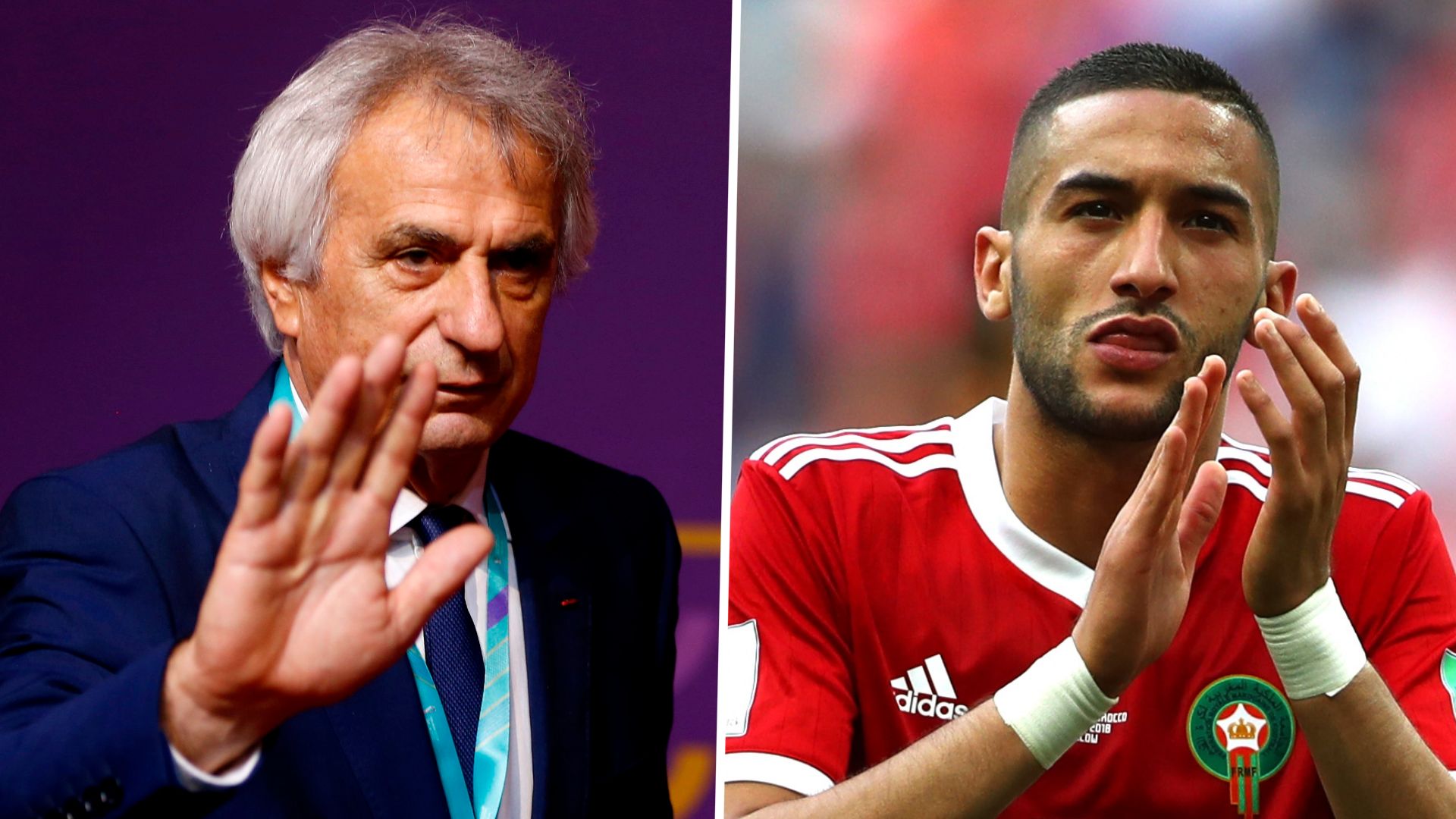 Vahid Halilhodzic Hakim Ziyech GFX