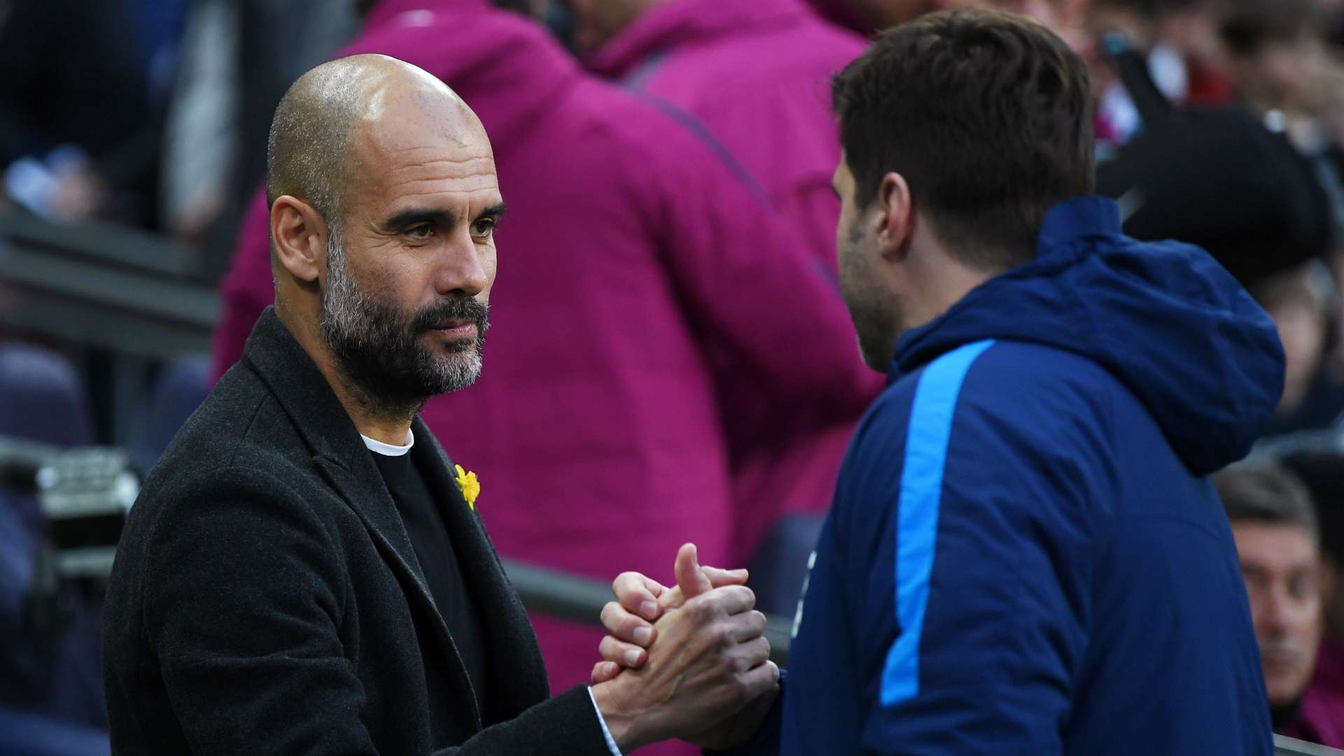 pep guardiola mauricio pochettino - cropped