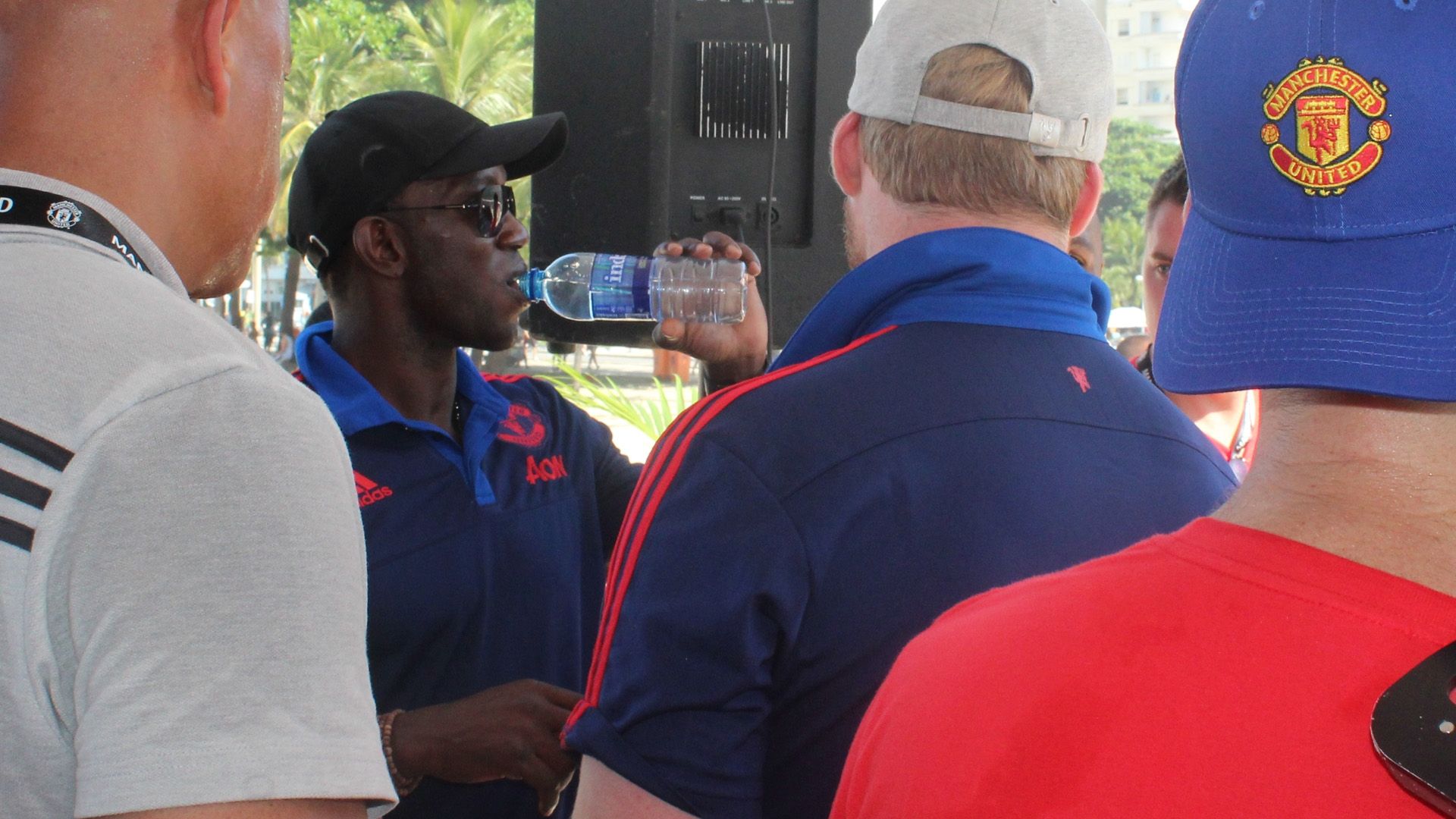 Dwight Yorke no Rio de Janeiro Copacabana 10 04 16