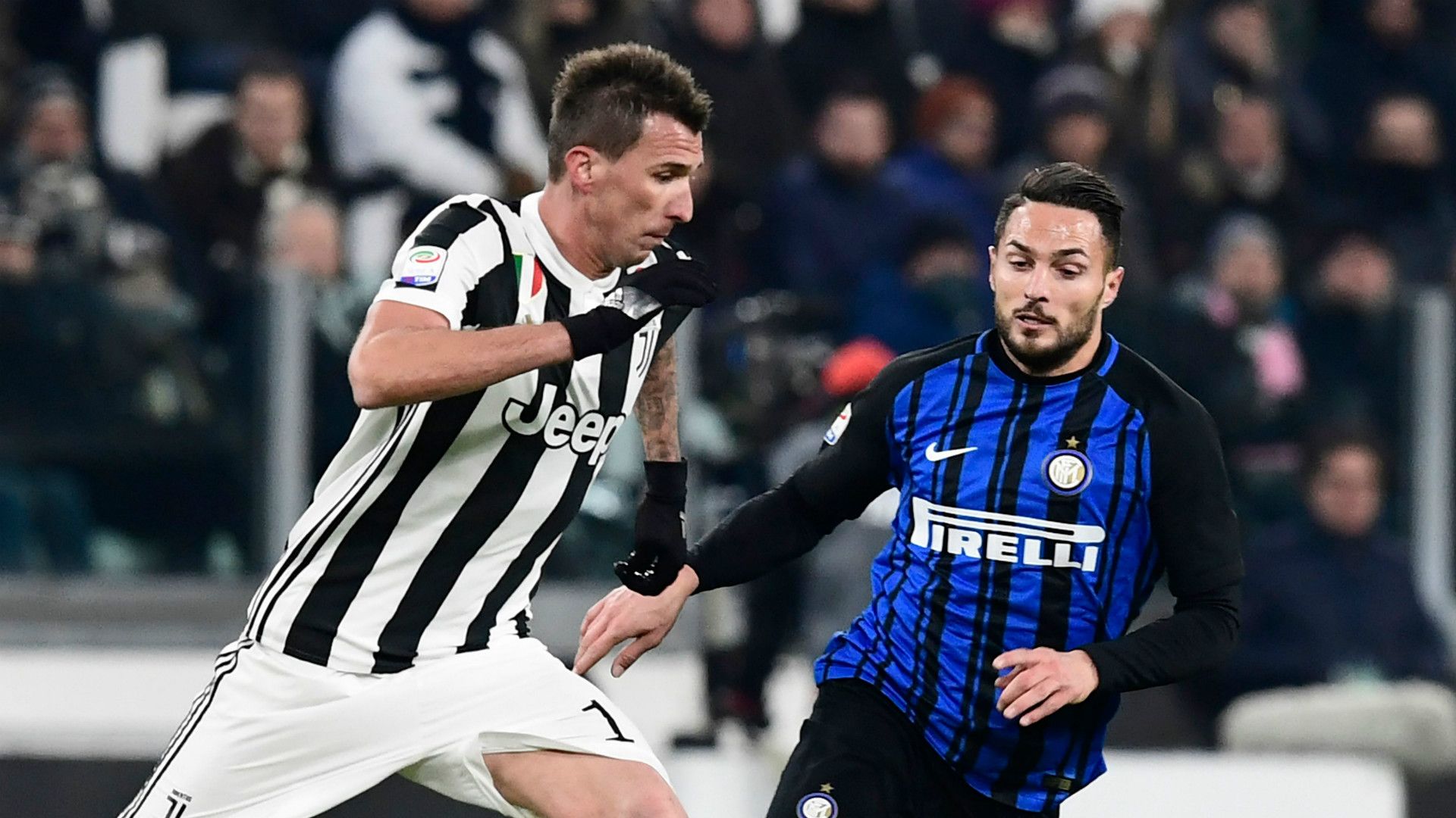 Mario Mandzukic, Danilo D'Ambrosio, Juventus Inter Serie A 09122017