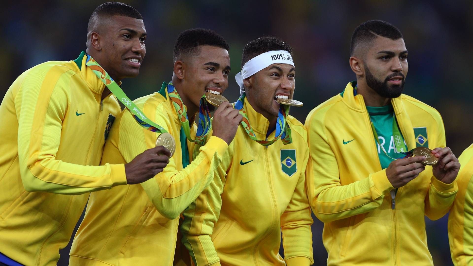 Brasilien Olympia 2016 Medaillen Neymar Jesus