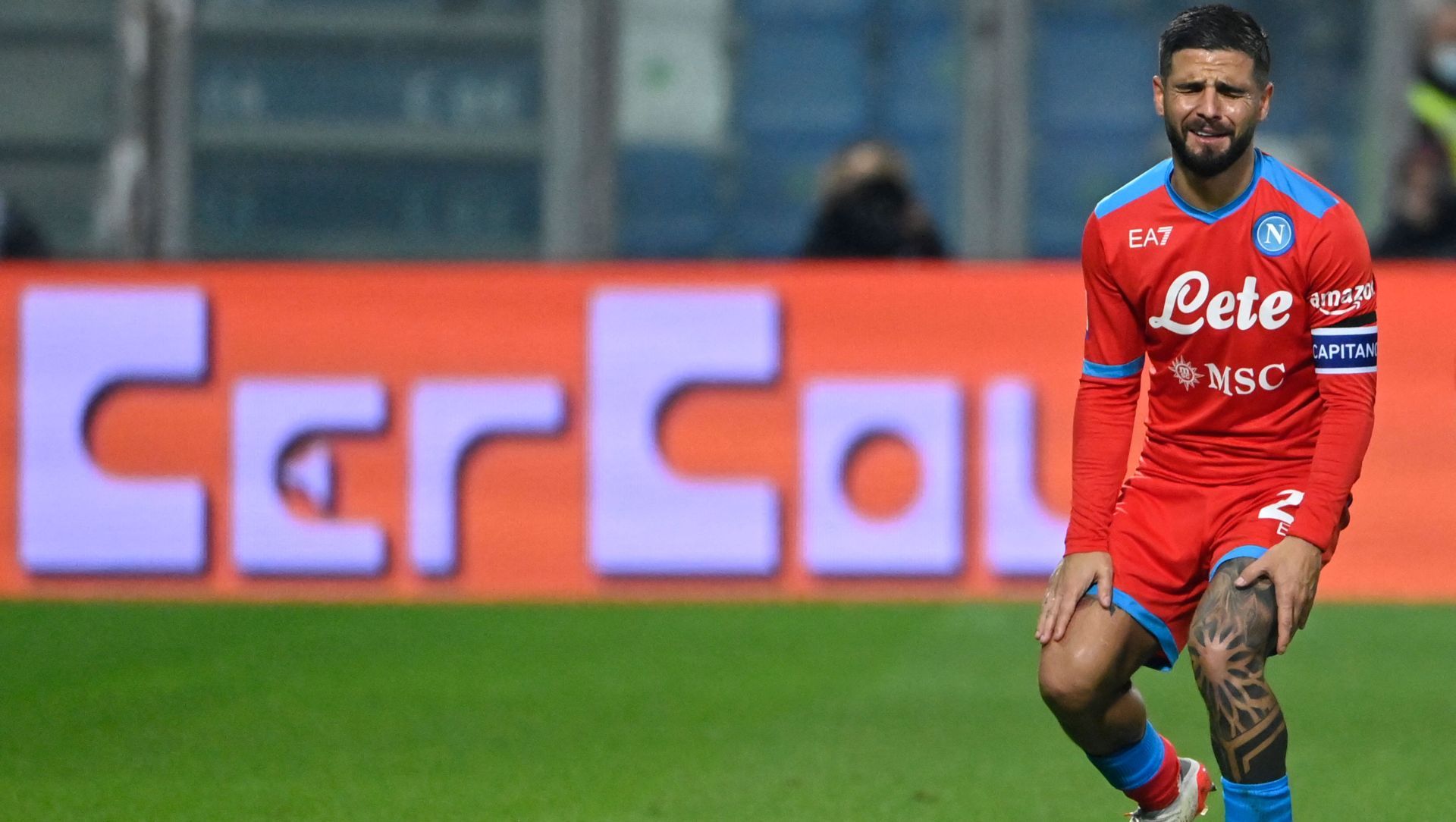 Insigne injured Sassuolo Napoli 2021