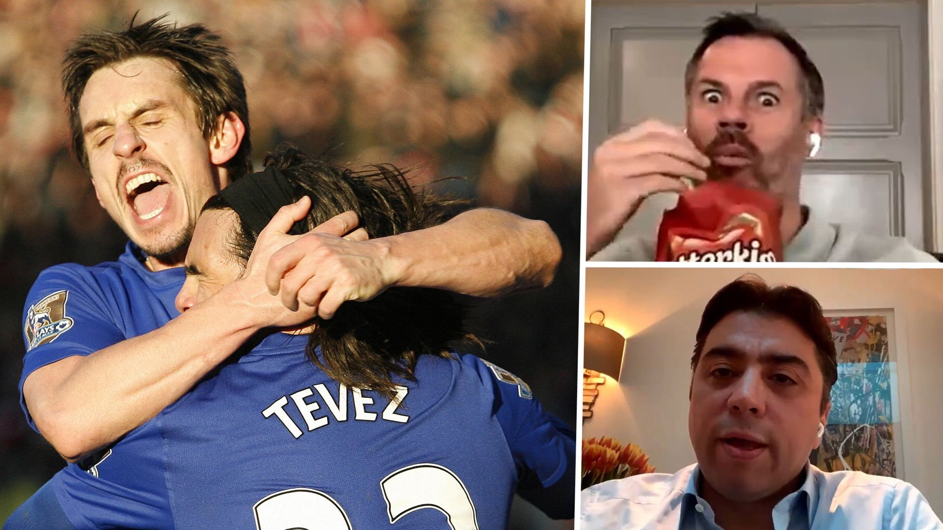 Gary Neville Carlos Tevez Jamie Carragher Kia Joorabchian