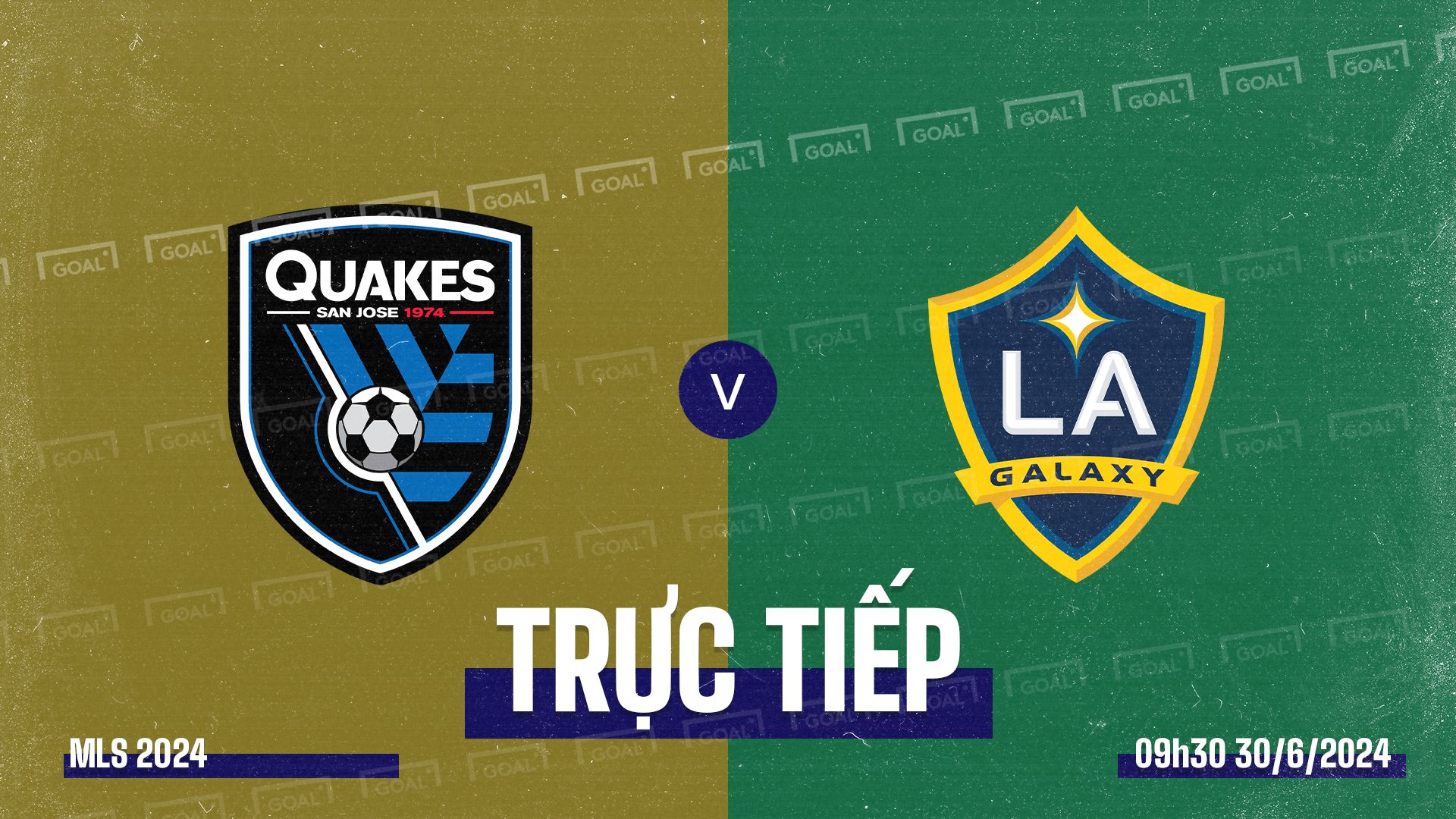 San Jose Earthquakes vs LA Galaxy MLS 2024 GFX