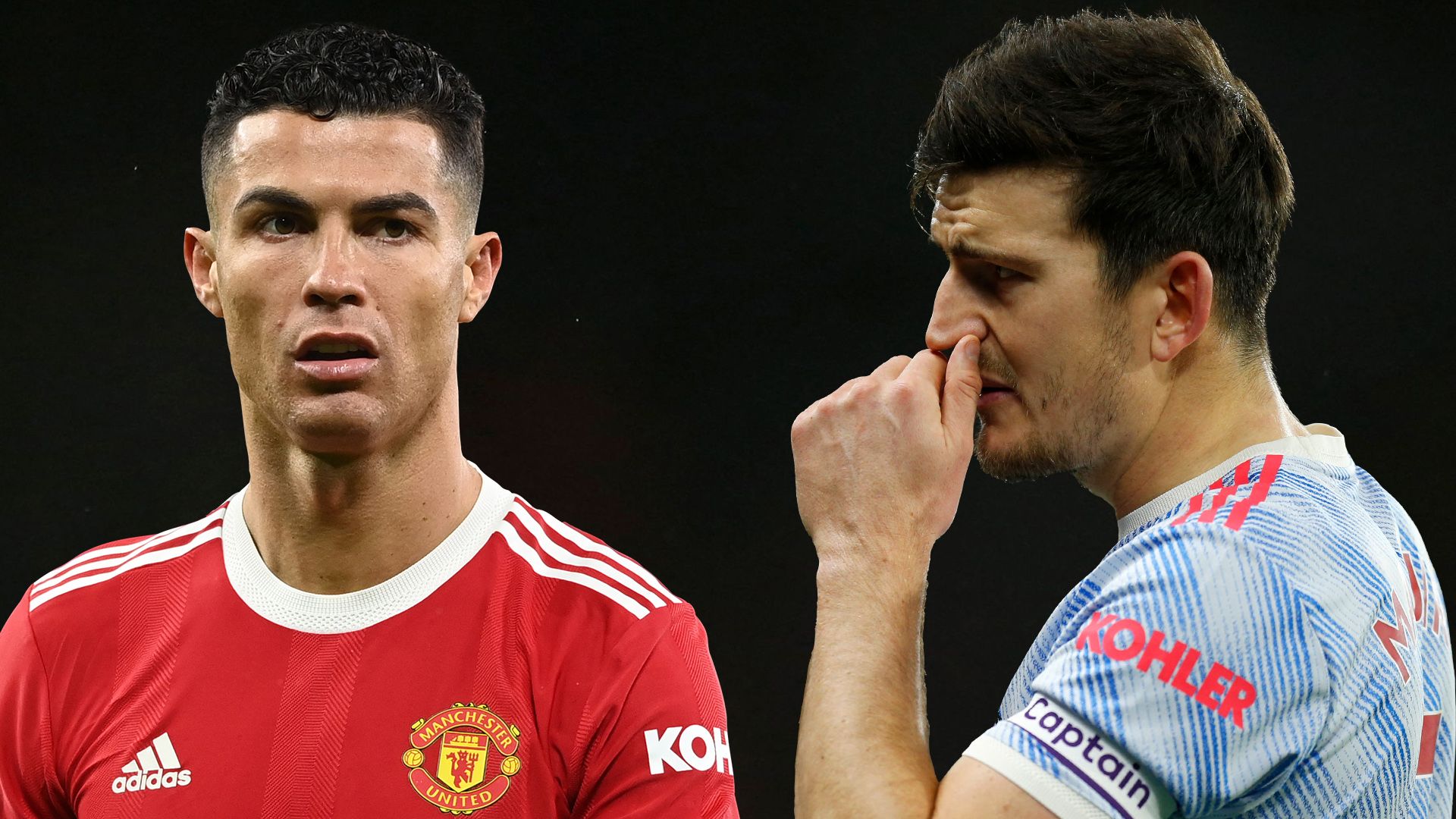 Cristiano Ronaldo Harry Maguire Man Utd 2021-22