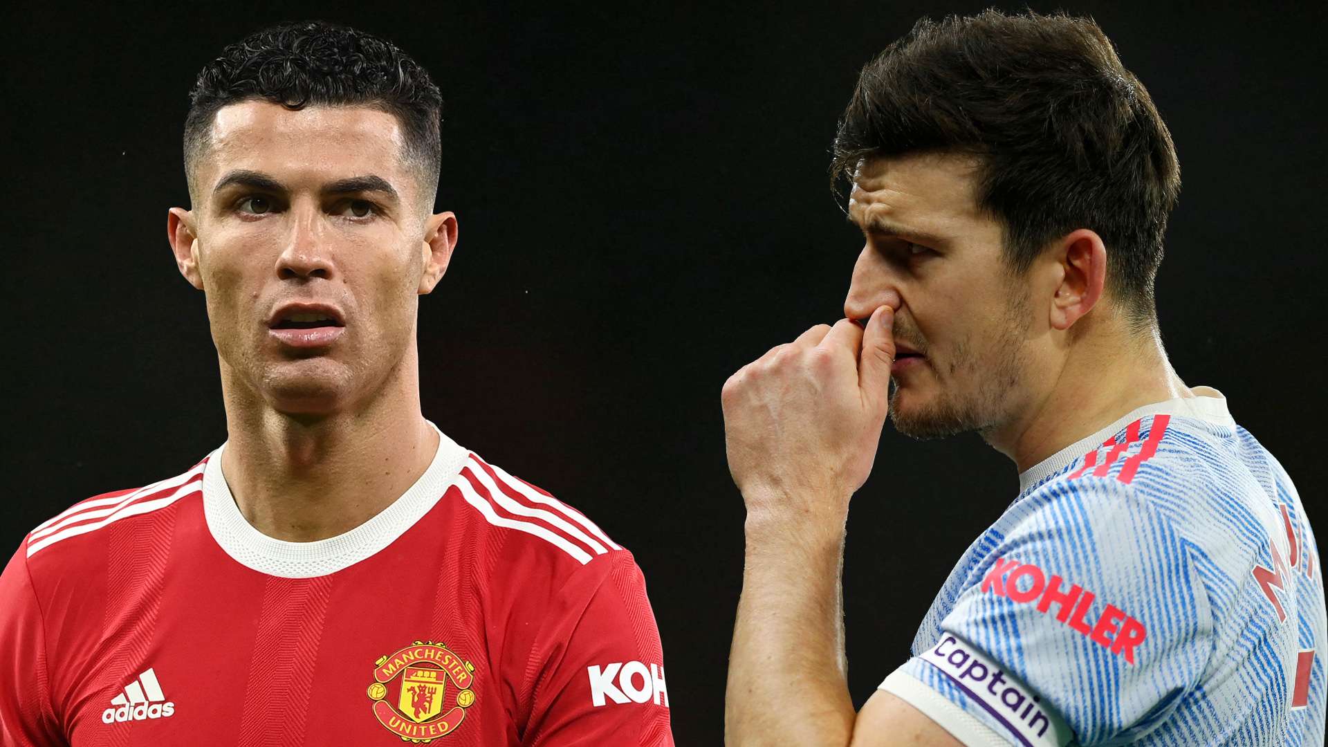 Cristiano Ronaldo Harry Maguire Man Utd 2021-22