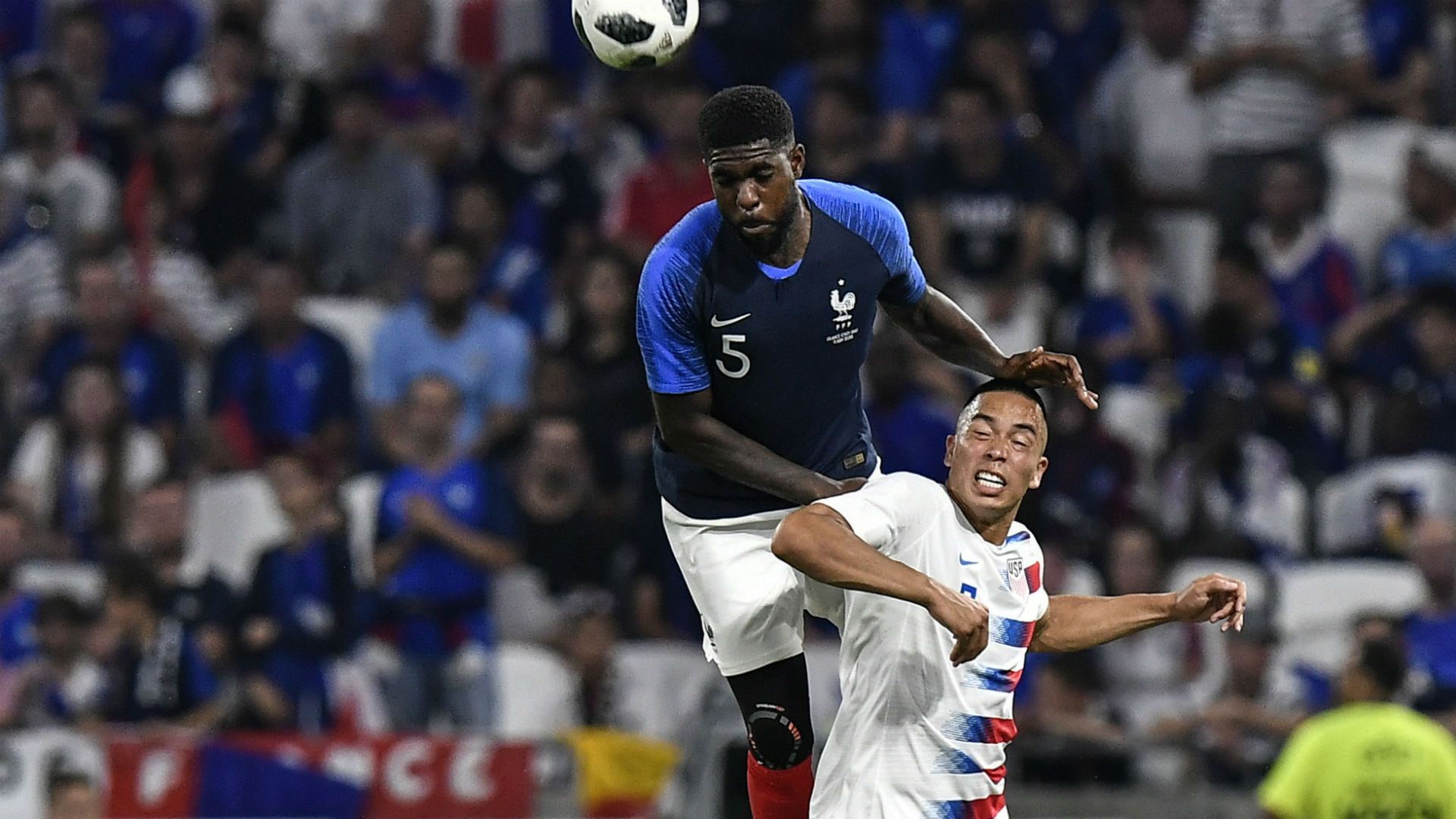 Samuel Umtiti Bobby Wood France USA Friendly 09062018