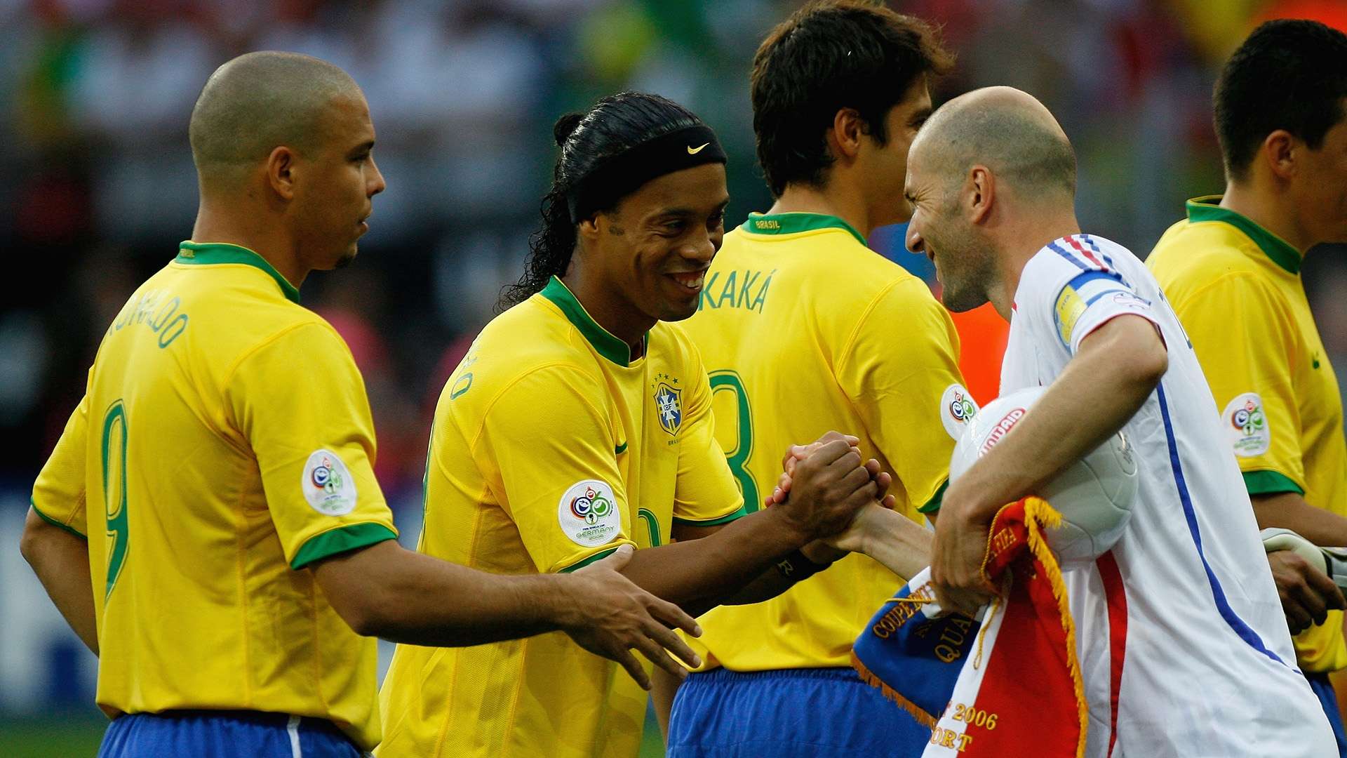 Zidane Ronaldo Nazario Ronaldinho Brazil France 2006 World Cup 01072006