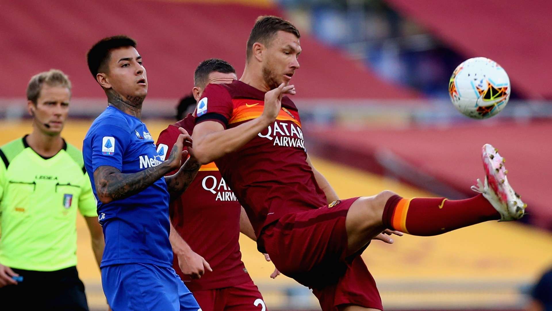 260720 Roma Fiorentina Erick Pulgar Edin Dzeko