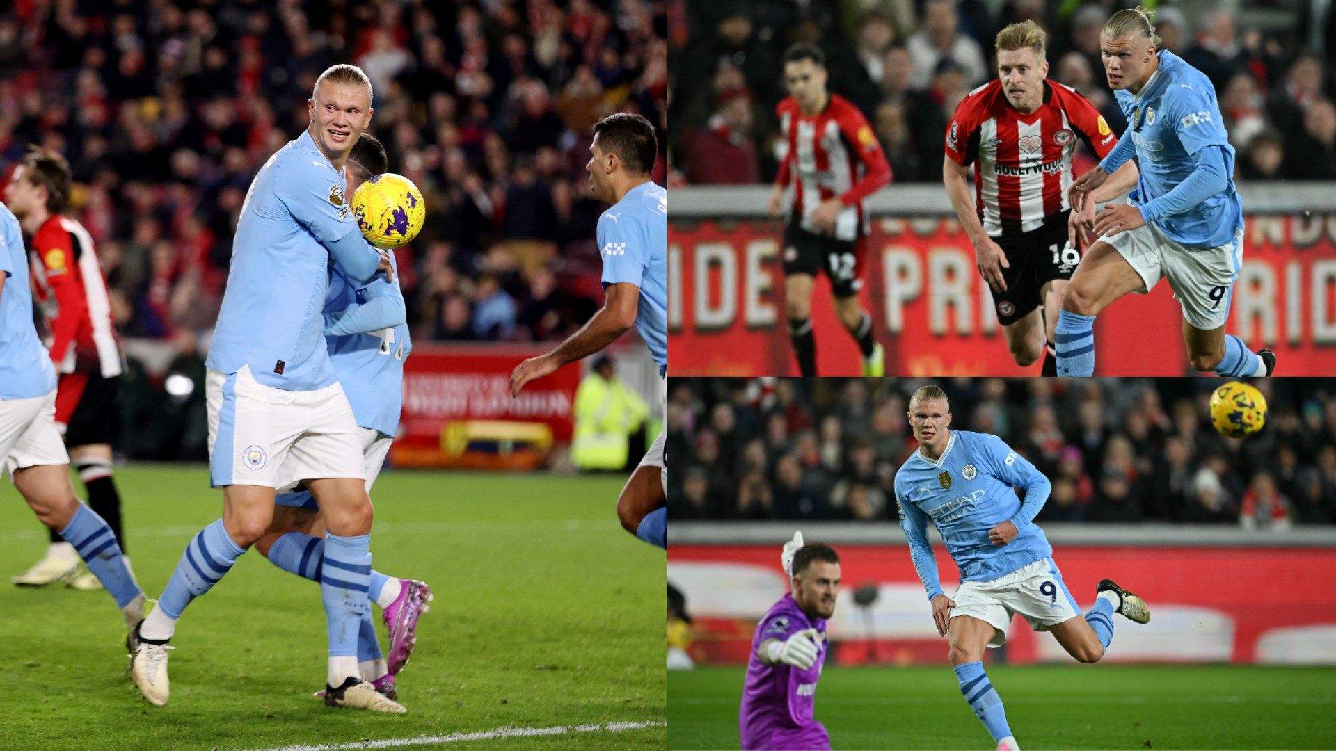 Erling Haaland - Brentford vs Manchester City 