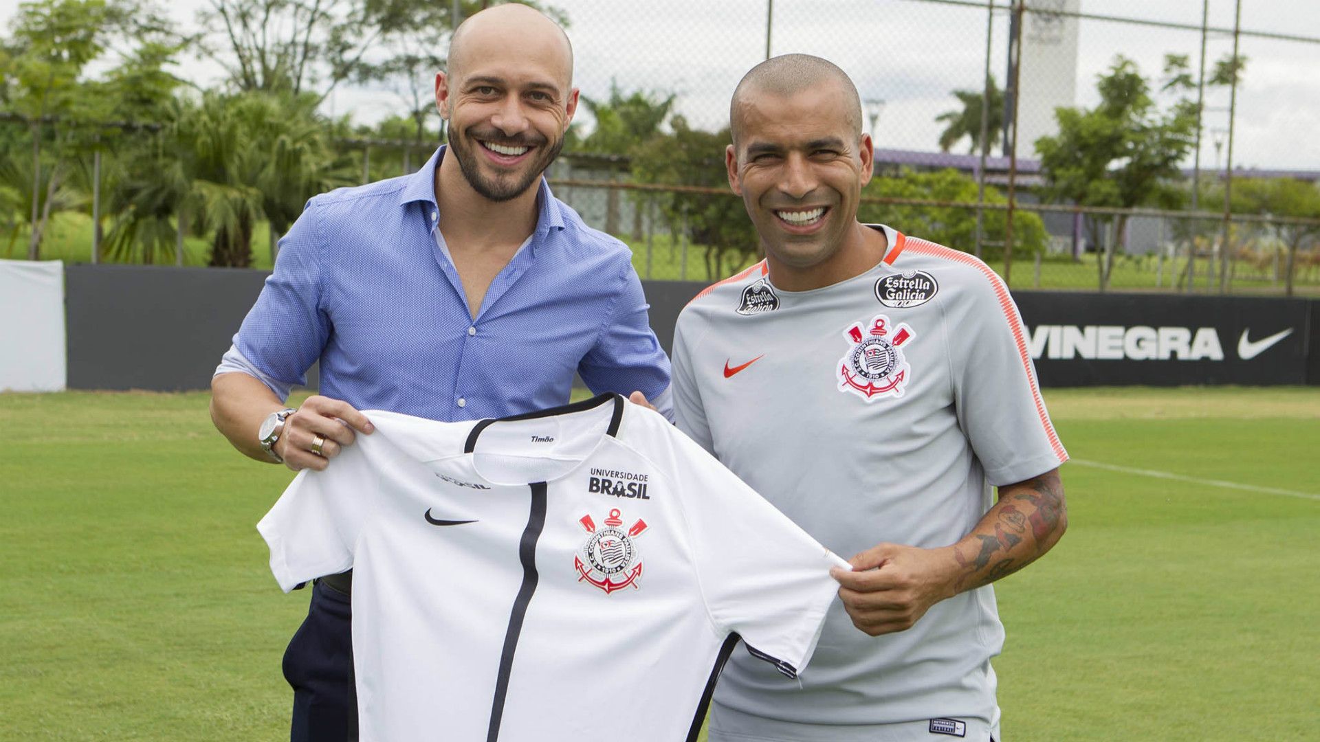 Emerson Sheik e Alessandro - Corinthians - 19/01/2018