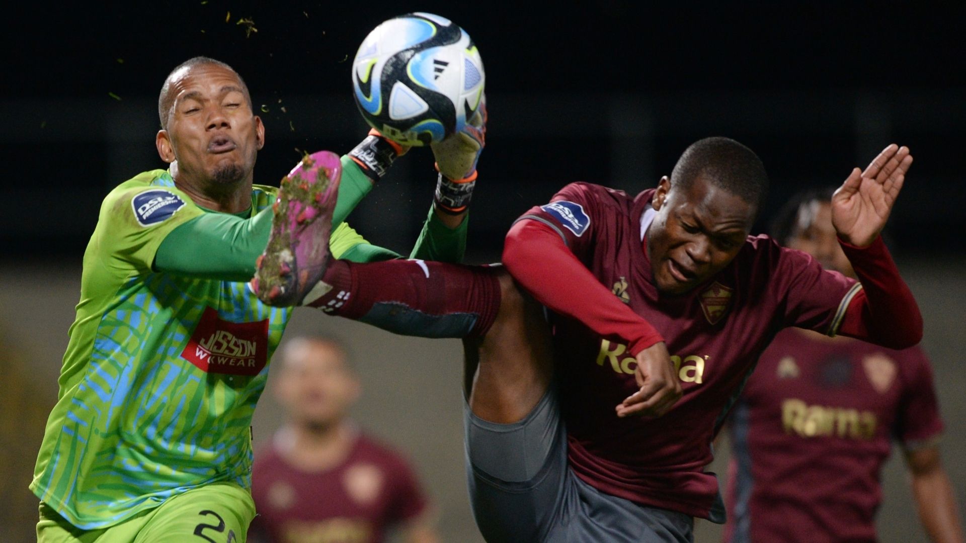 Ricardo Goss and Thabo Moloisane, Supersport United vs Stellenbosch