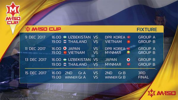 Lịch thi đấu M-150 Cup 2017