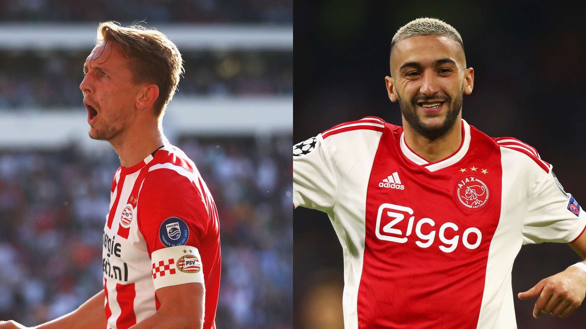 De Jong PSV Ziyech Ajax