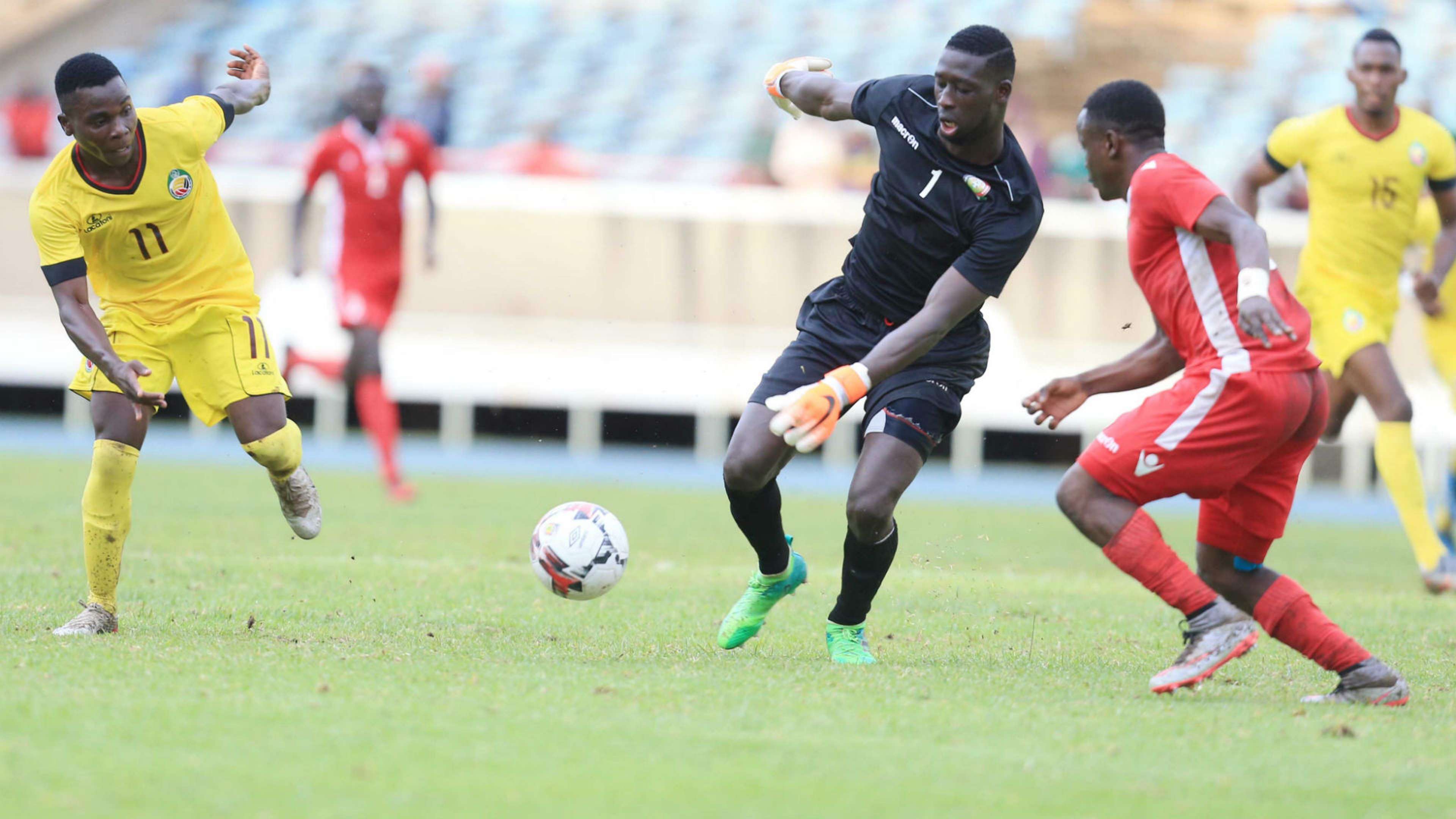 Farouk Shikalo of Harambee Stars and Kenya vs Mozambique.