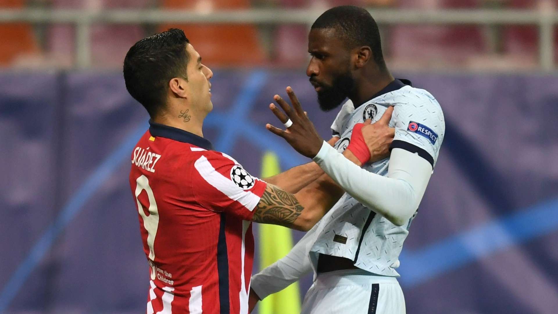 Luis Suárez Rudiger Atlético de Madrid Chelsea UEFA Champions League