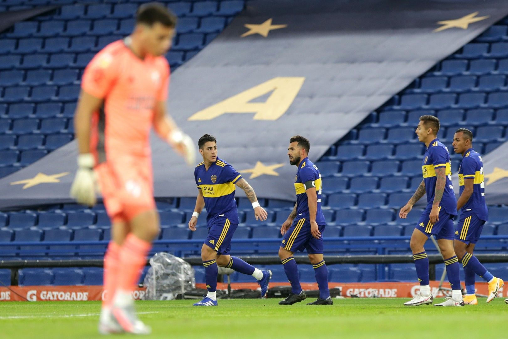 Carlos Tevez Alan Díaz Boca Juniors River Plate Copa Liga Profesional 16052021