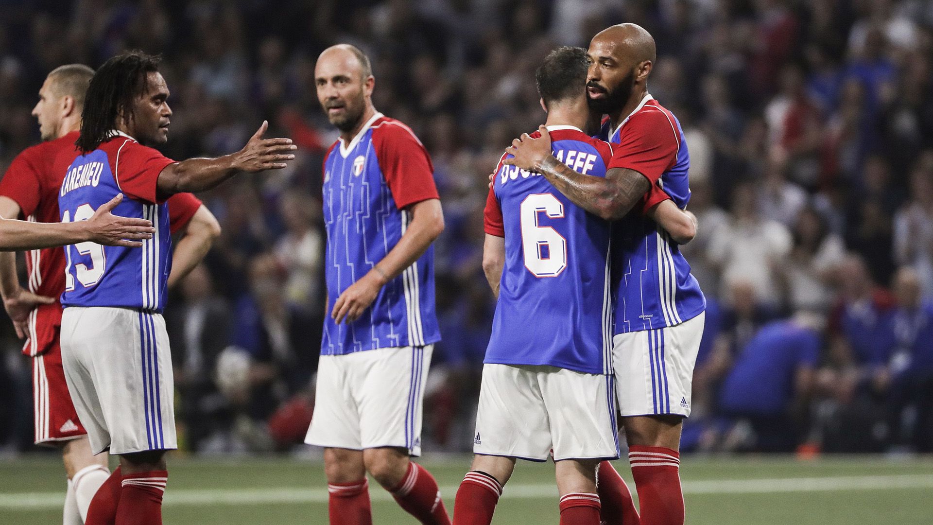 Thierry Henry Djorkaeff France 1998 anniversary exhibition
