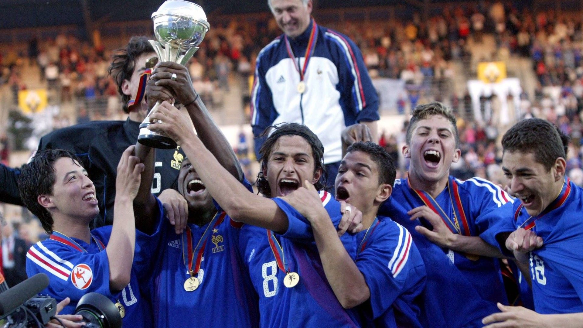 FRANKREICH U17 EM 2004 BEN ARFA BENZEMA MENEZ NASRI