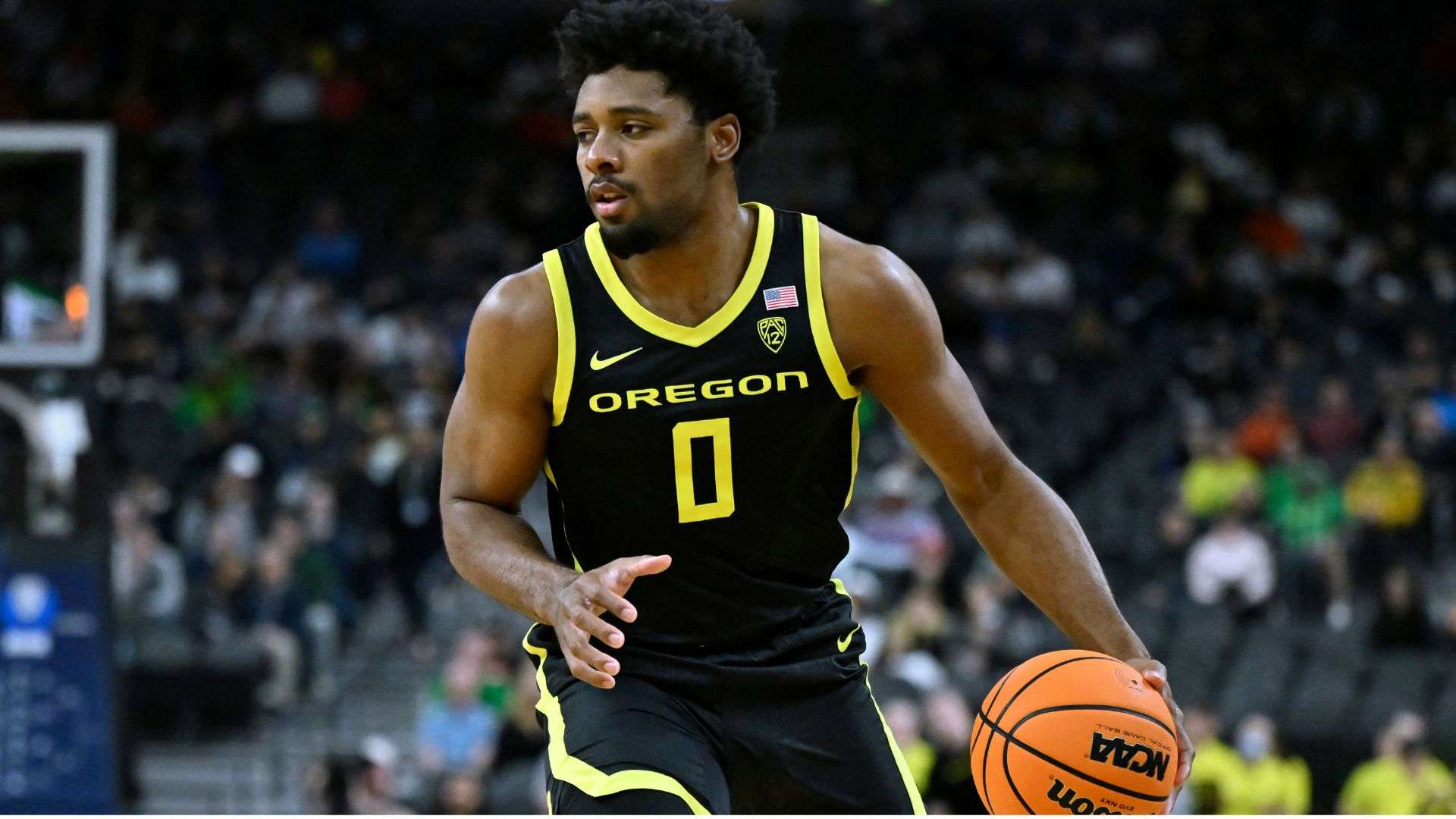 NCAA March Madness Kario Oquendo #0 of the Oregon Ducks