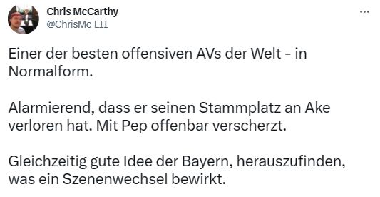 Netzreaktionen Cancelo Bayern