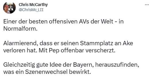 Netzreaktionen Cancelo Bayern