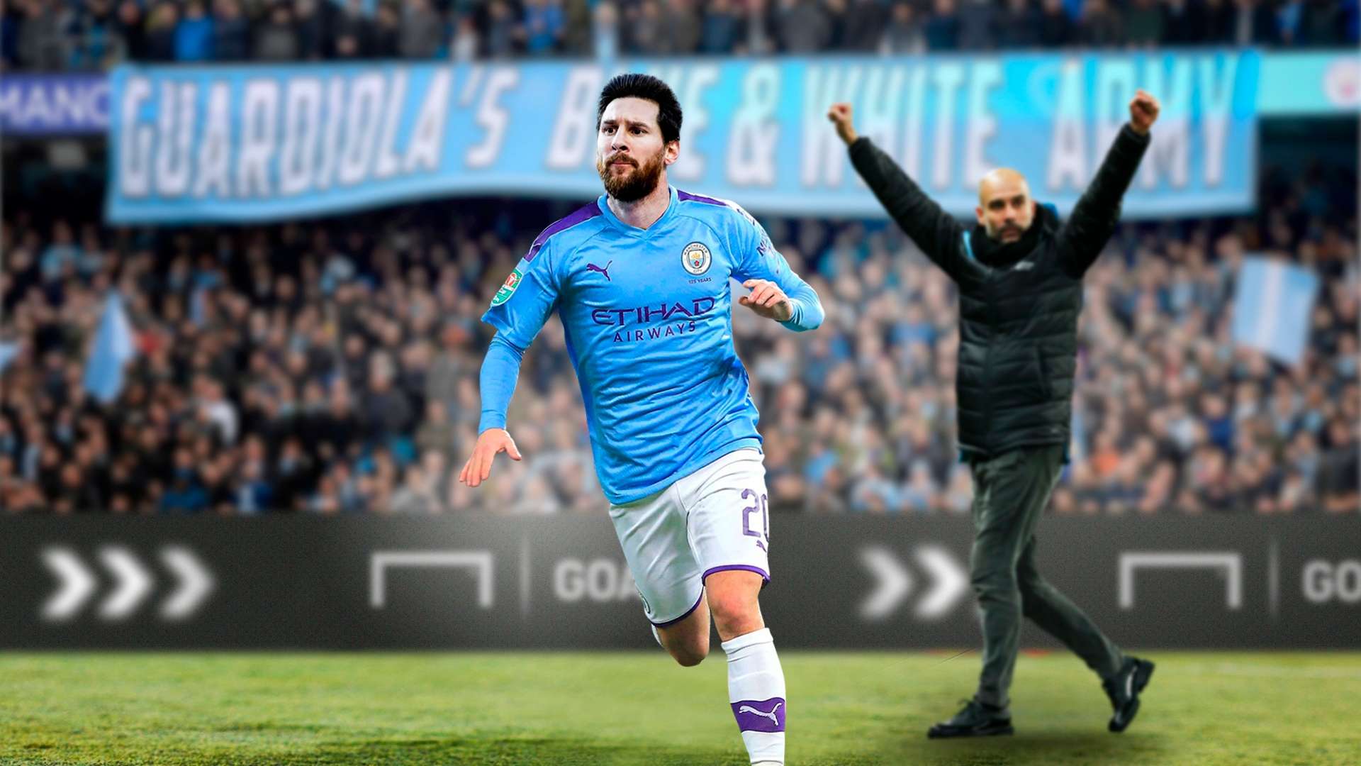 Messi Guardiola Manchester City GFX