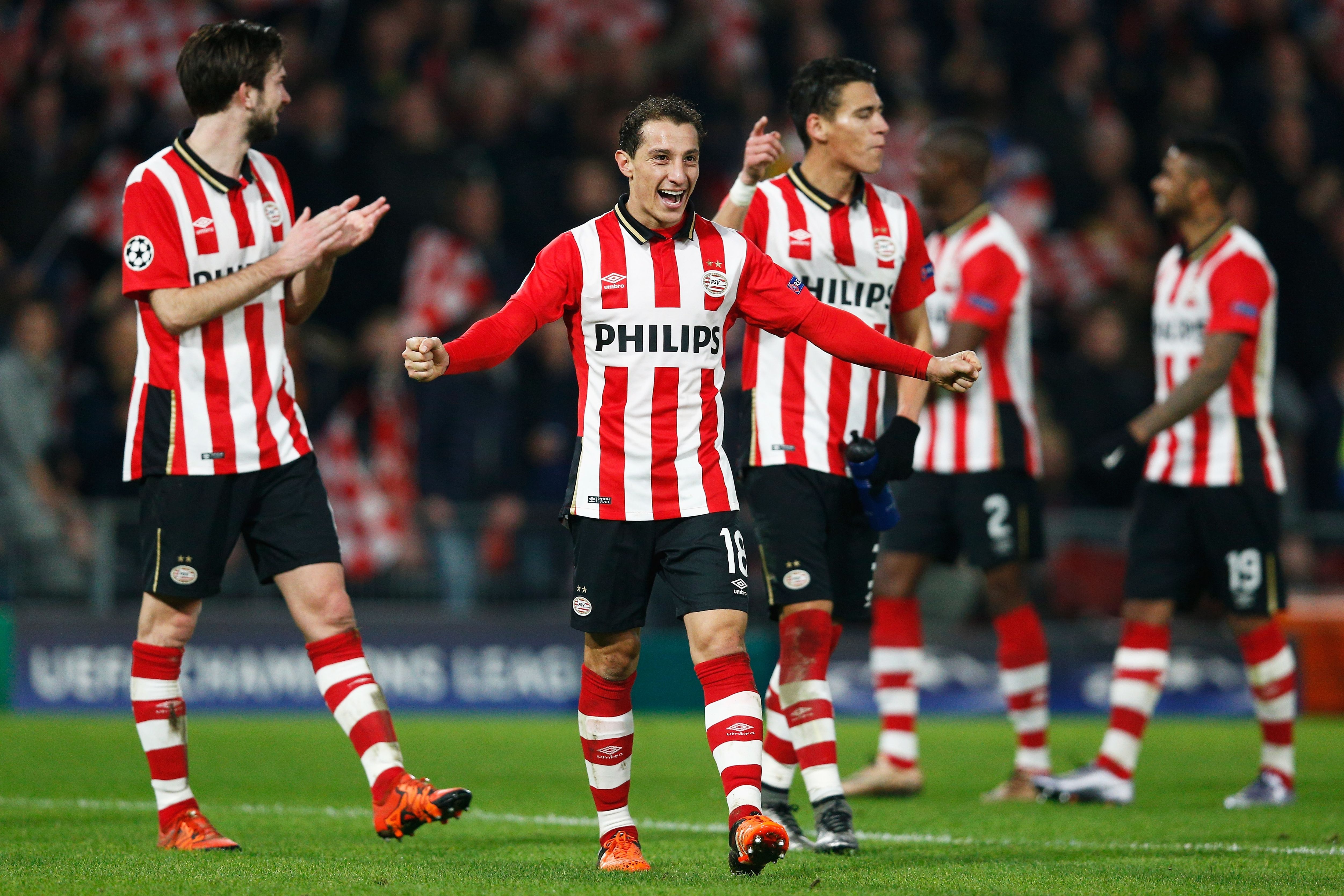Andrés Guardado PSV Champions League