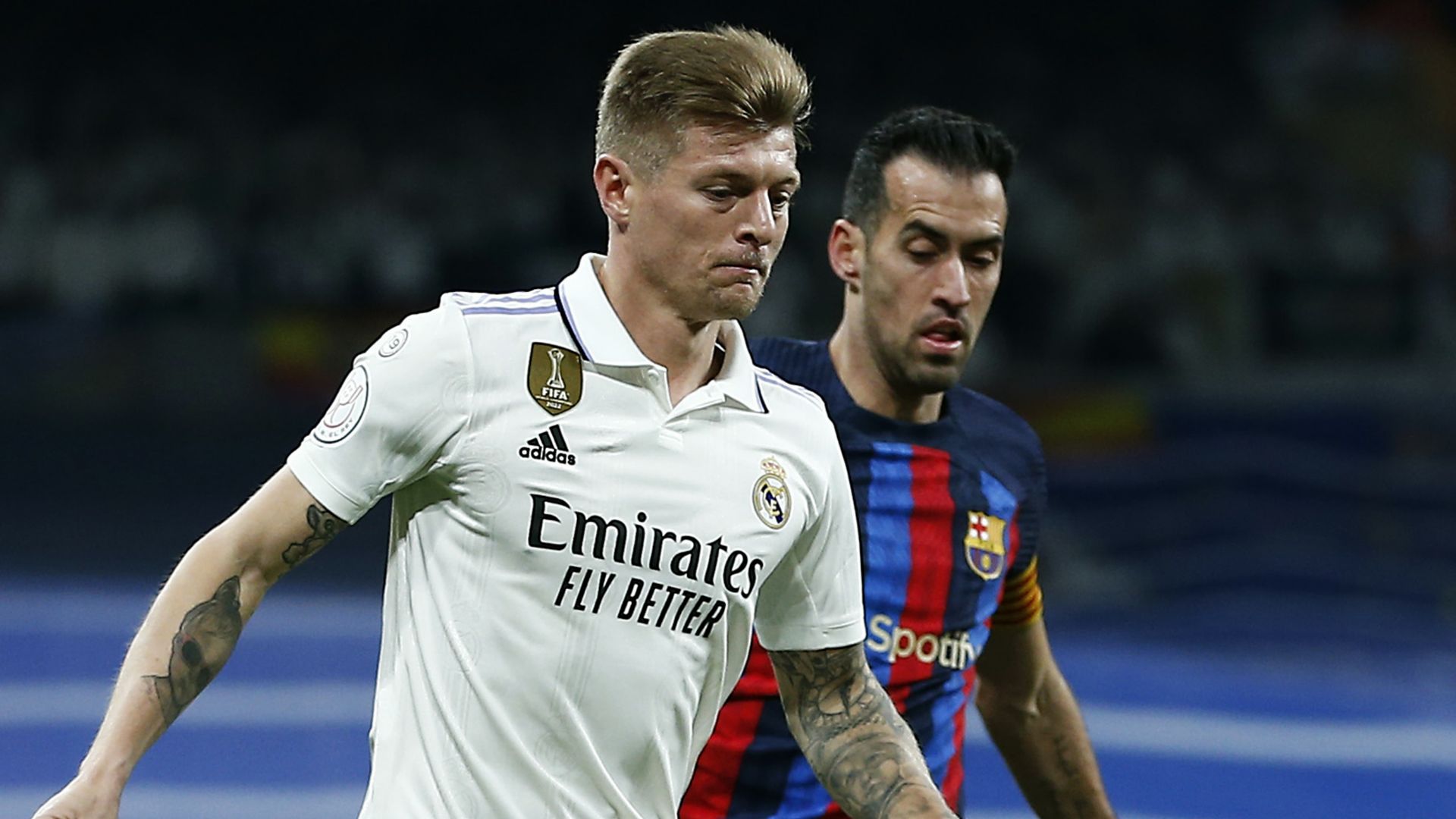 Toni Kroos Sergio Busquets Real Madrid Barcelona 2022-23