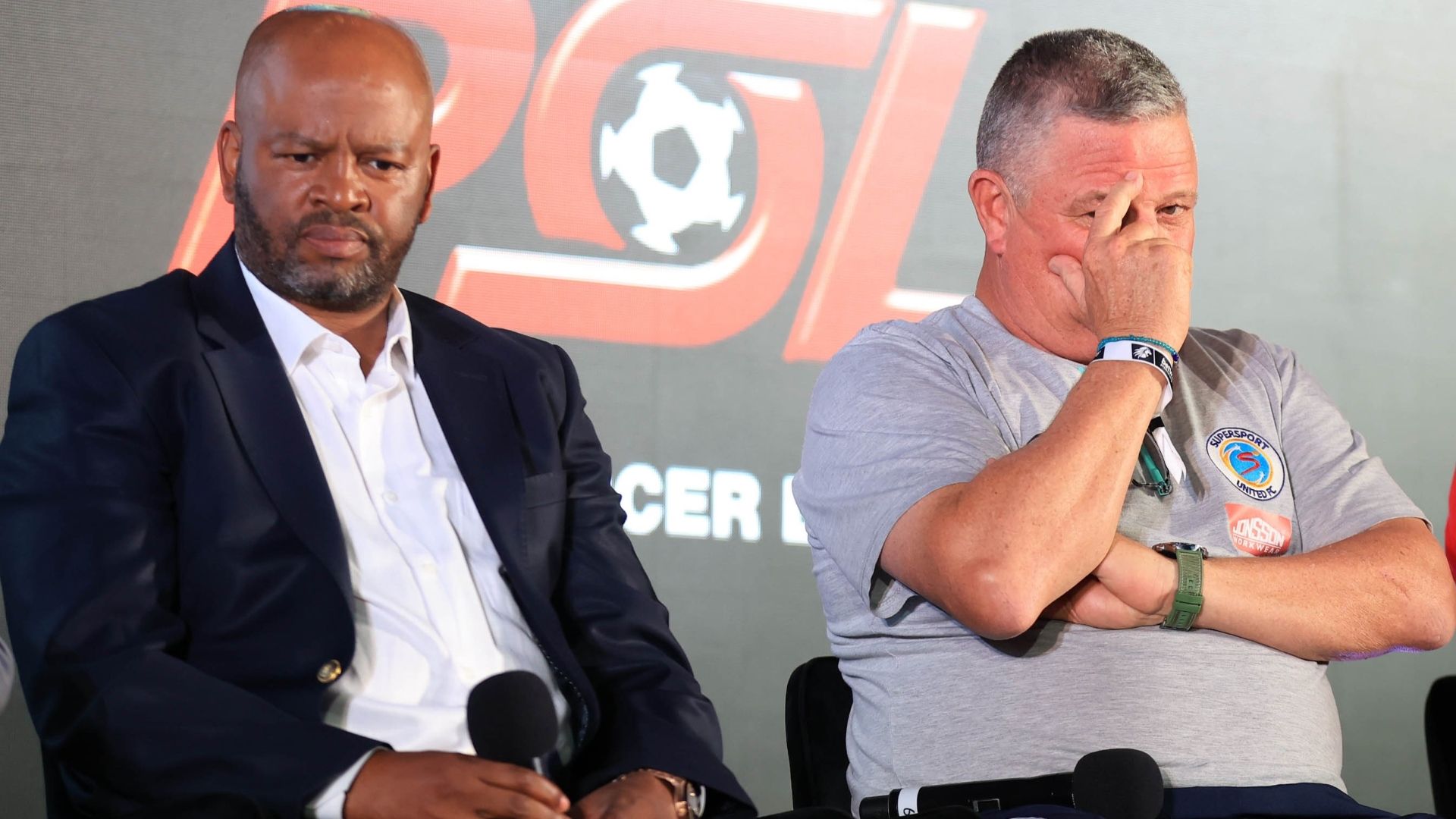 Manqoba Mngqithi and Gavin Hunt