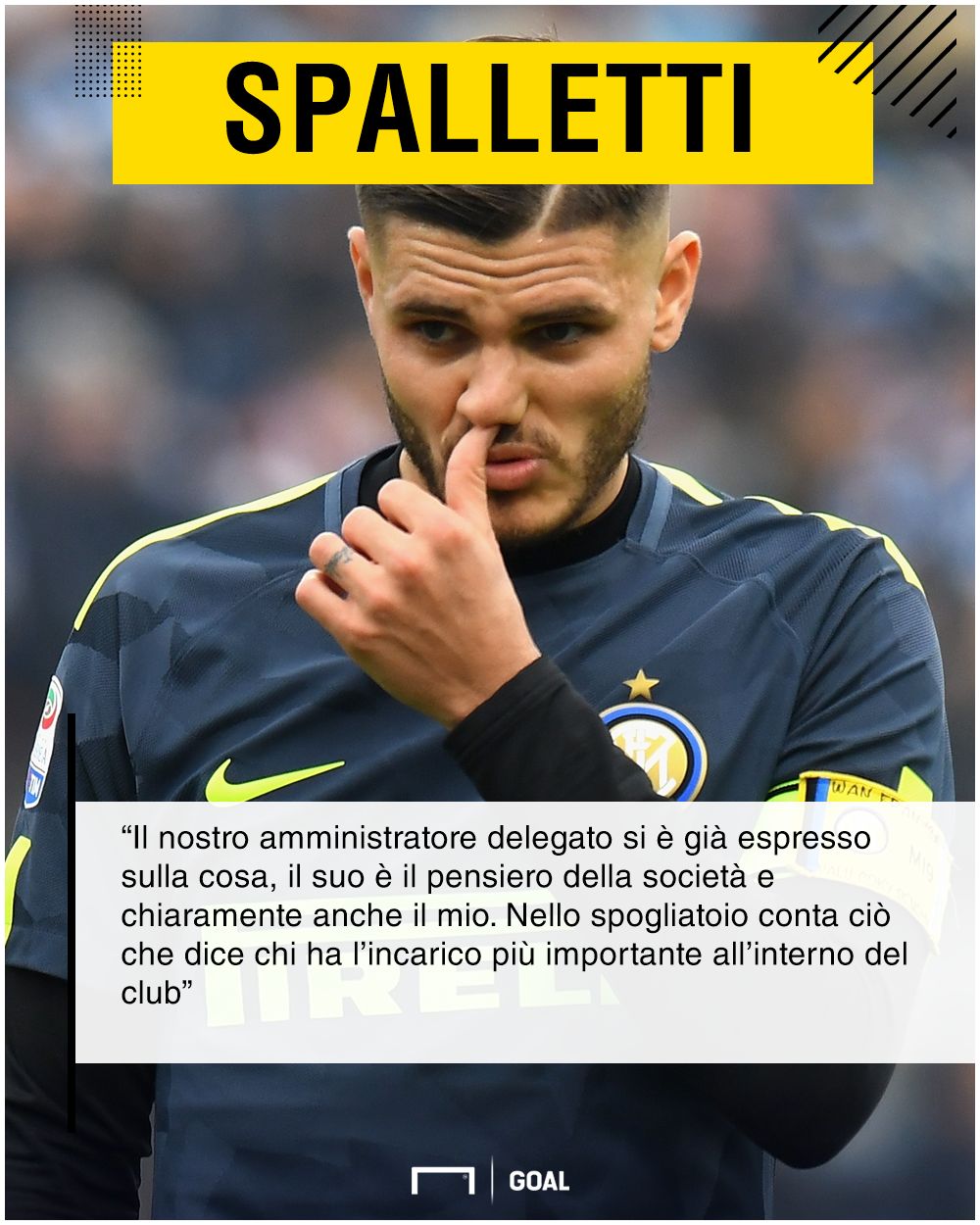 INTER (4-2-3-1): Handanovic; Cancelo, Skriniar, Ranocchia, D'Ambrosio; Vecino, Gagliardini; Candreva, Borja Valero, Perisic; Eder.