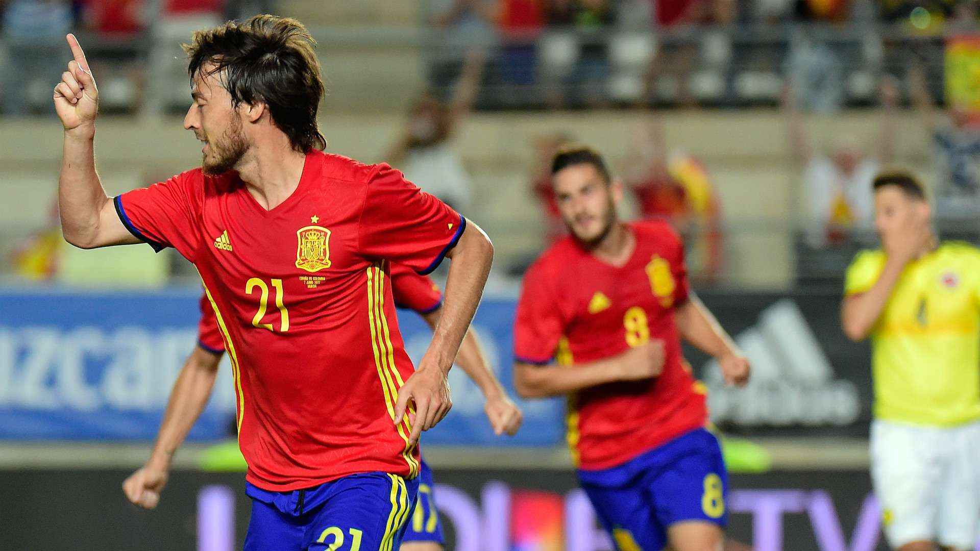 David Silva Spain Colombia Friendly 07062017