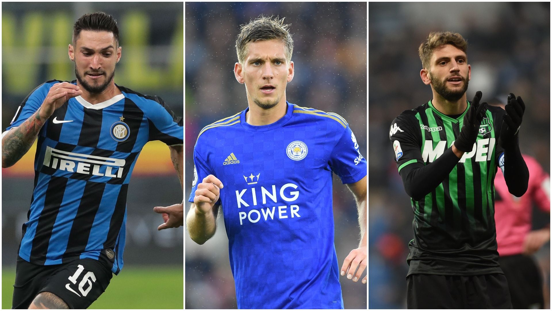 Inter Leicester Sassuolo Politano Praet Berardi