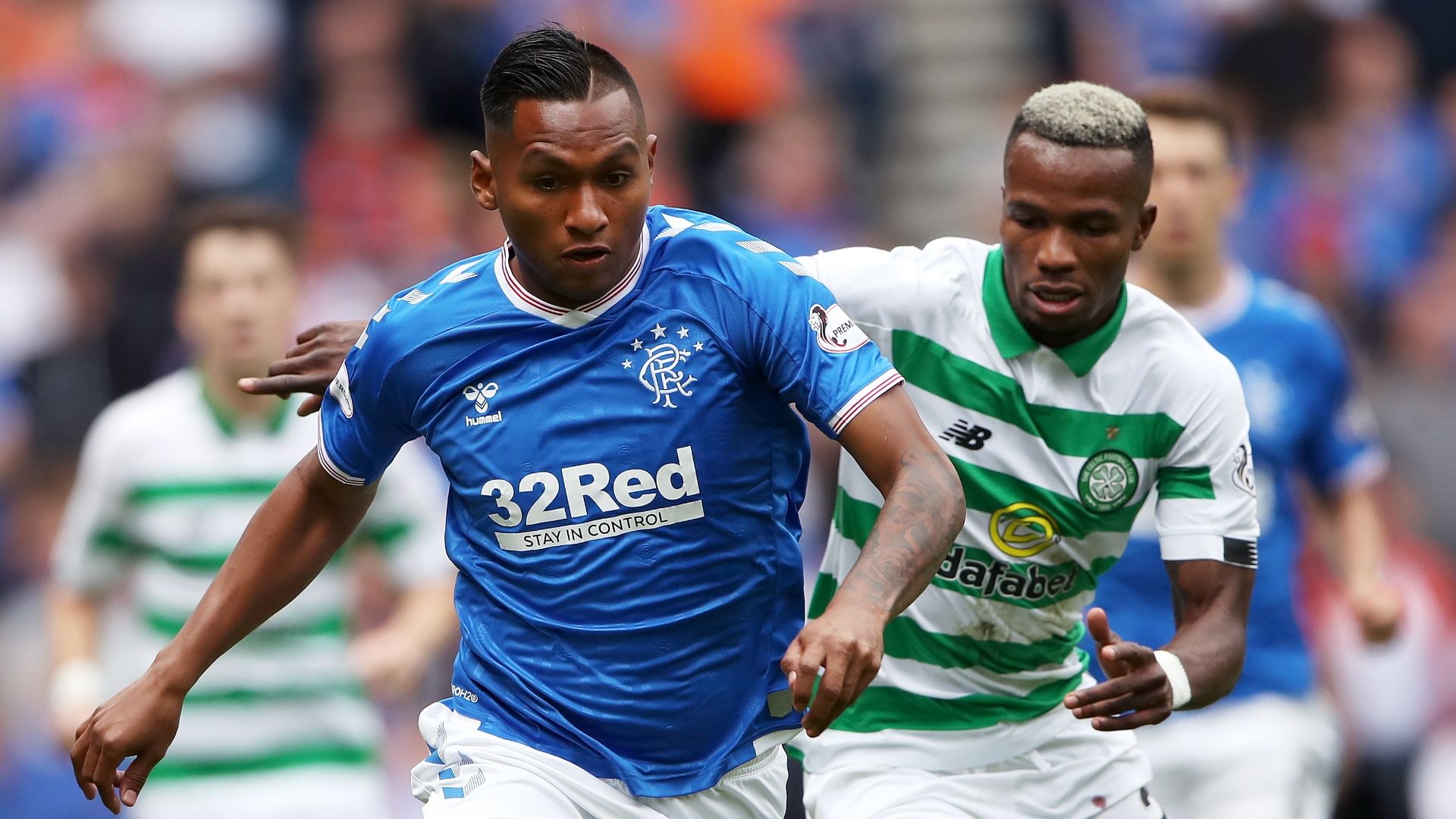 Alfredo Morelos, Boli Bolingoli, Rangers vs Celtic 2019-20