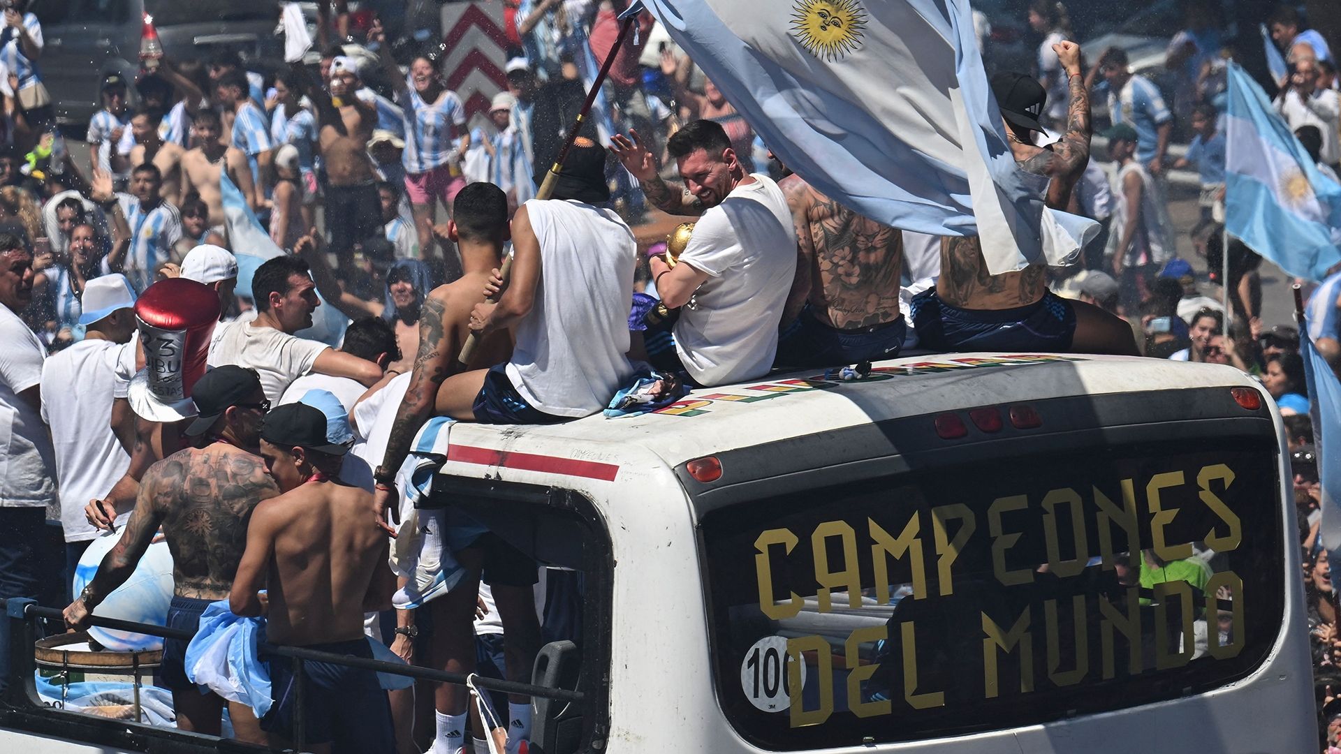 Lionel Messi Festejos Argentina Campeon Qatar 2022