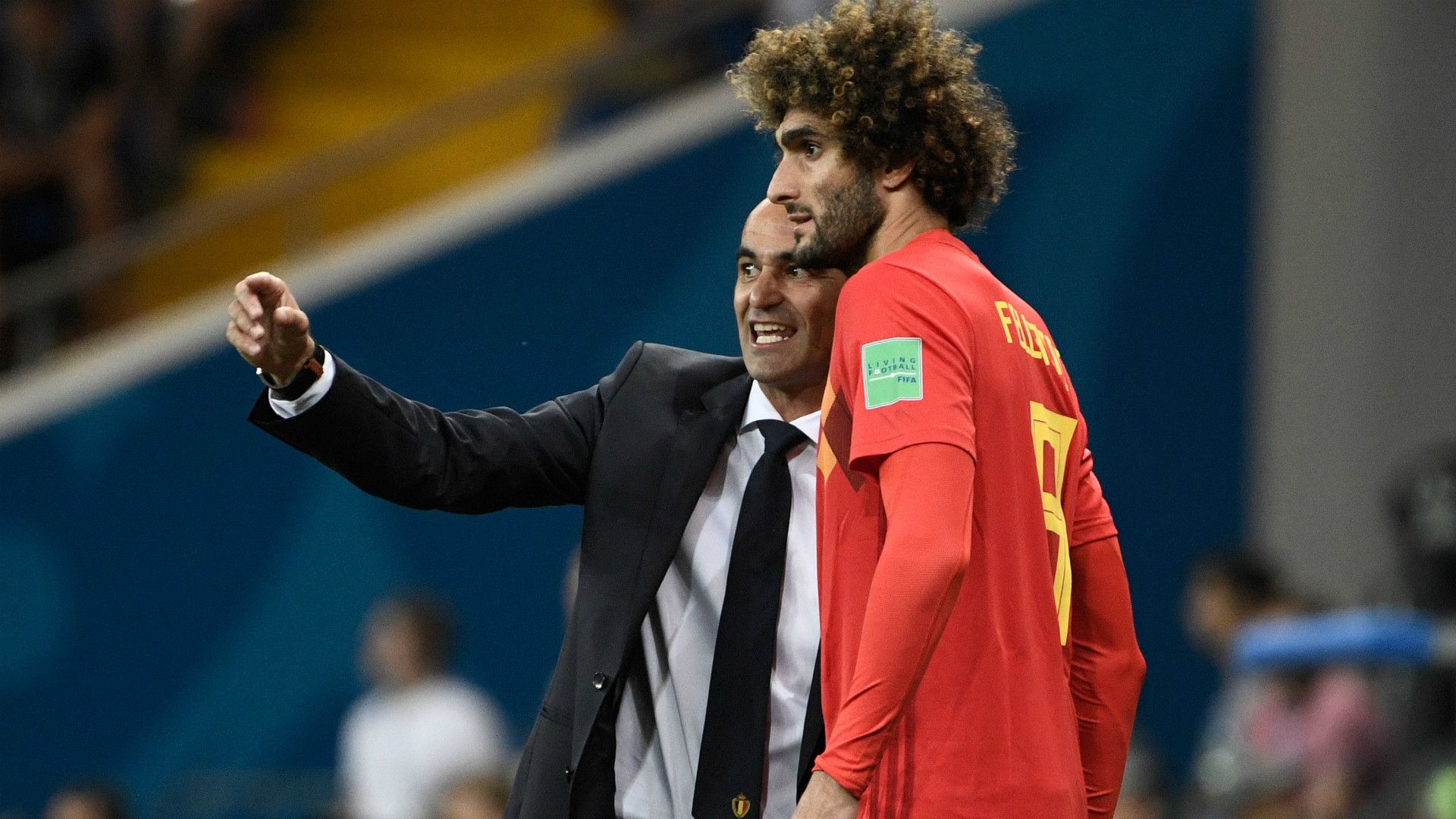 Marouane Fellaini Roberto Martinez Belgium 02072018