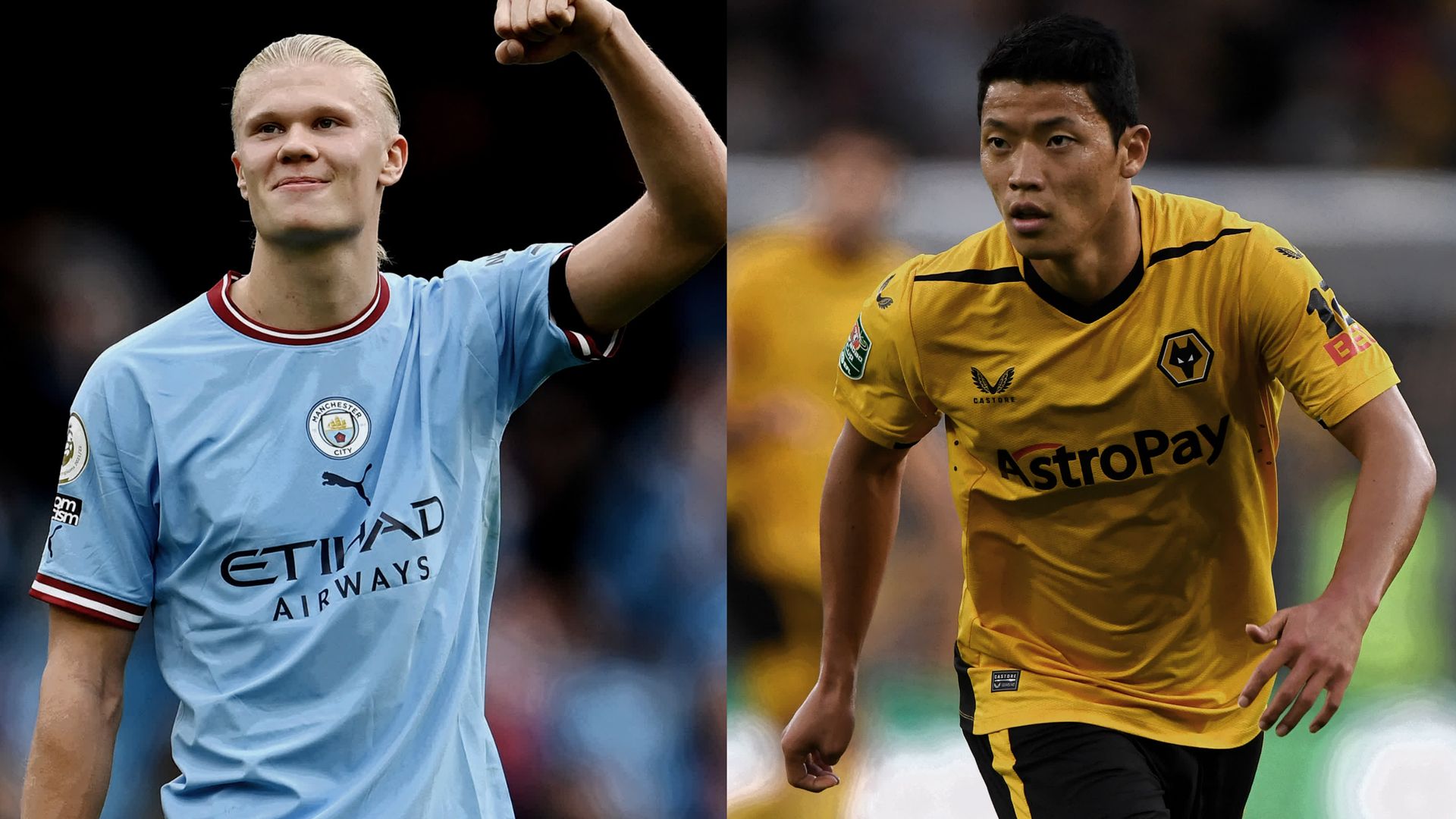 Manchester City Haaland Wolverhampton Hwang Premier League
