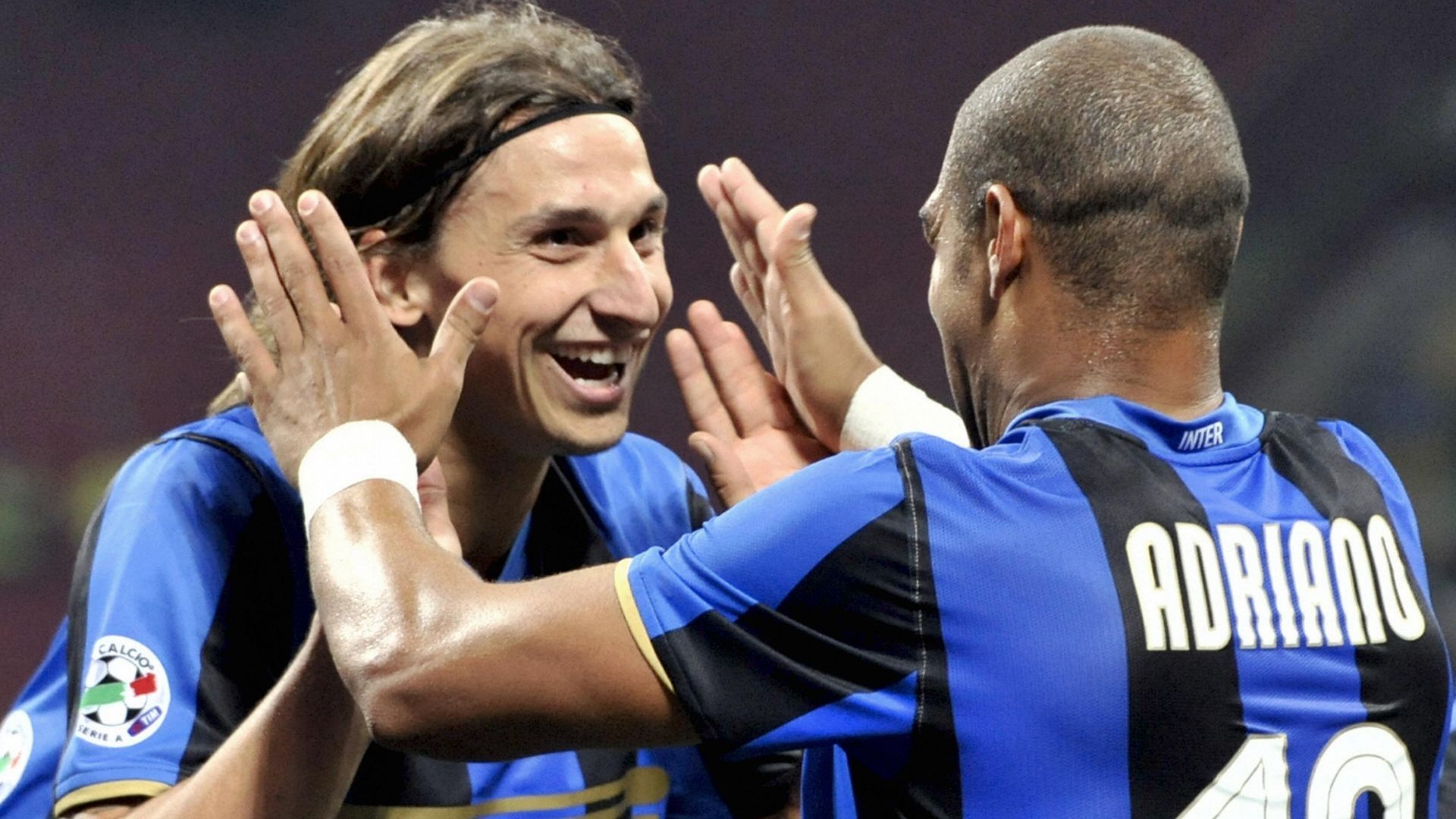 Zlatan Ibrahimovic Adriano Inter Milan 2008