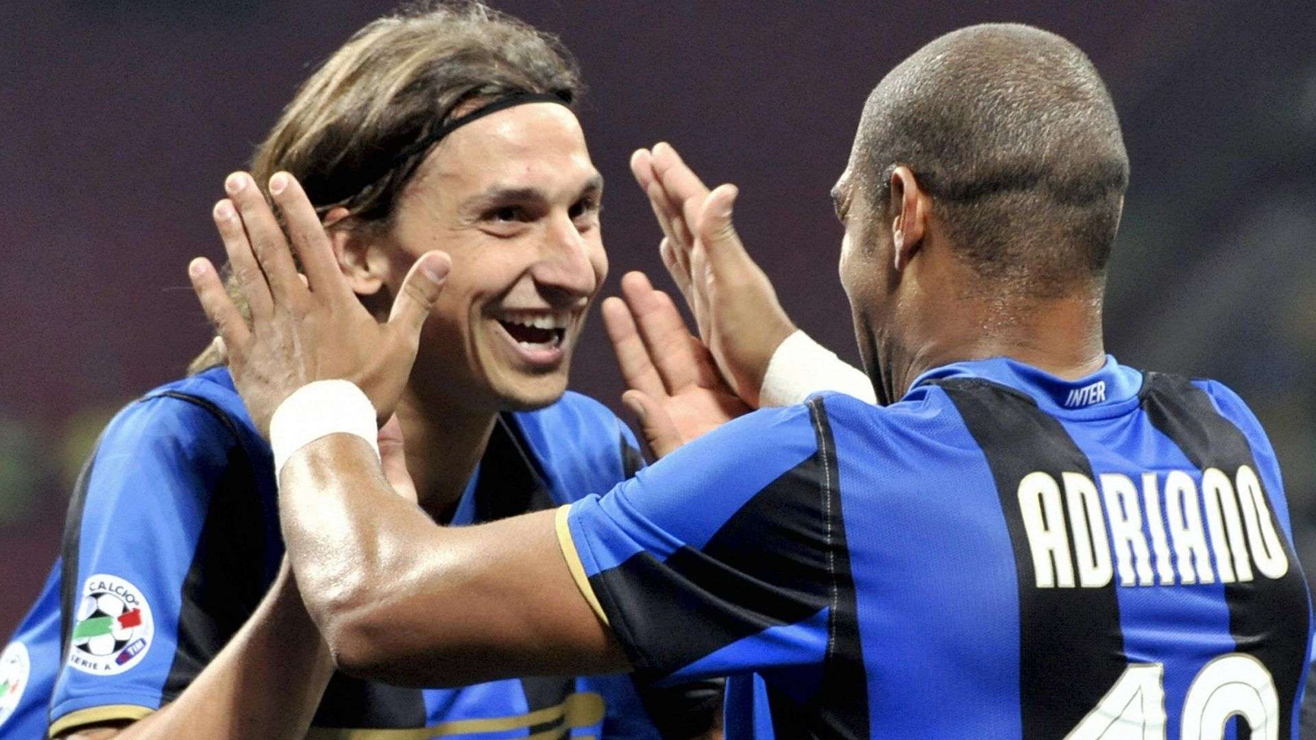 Zlatan Ibrahimovic Adriano Inter Milan 2008