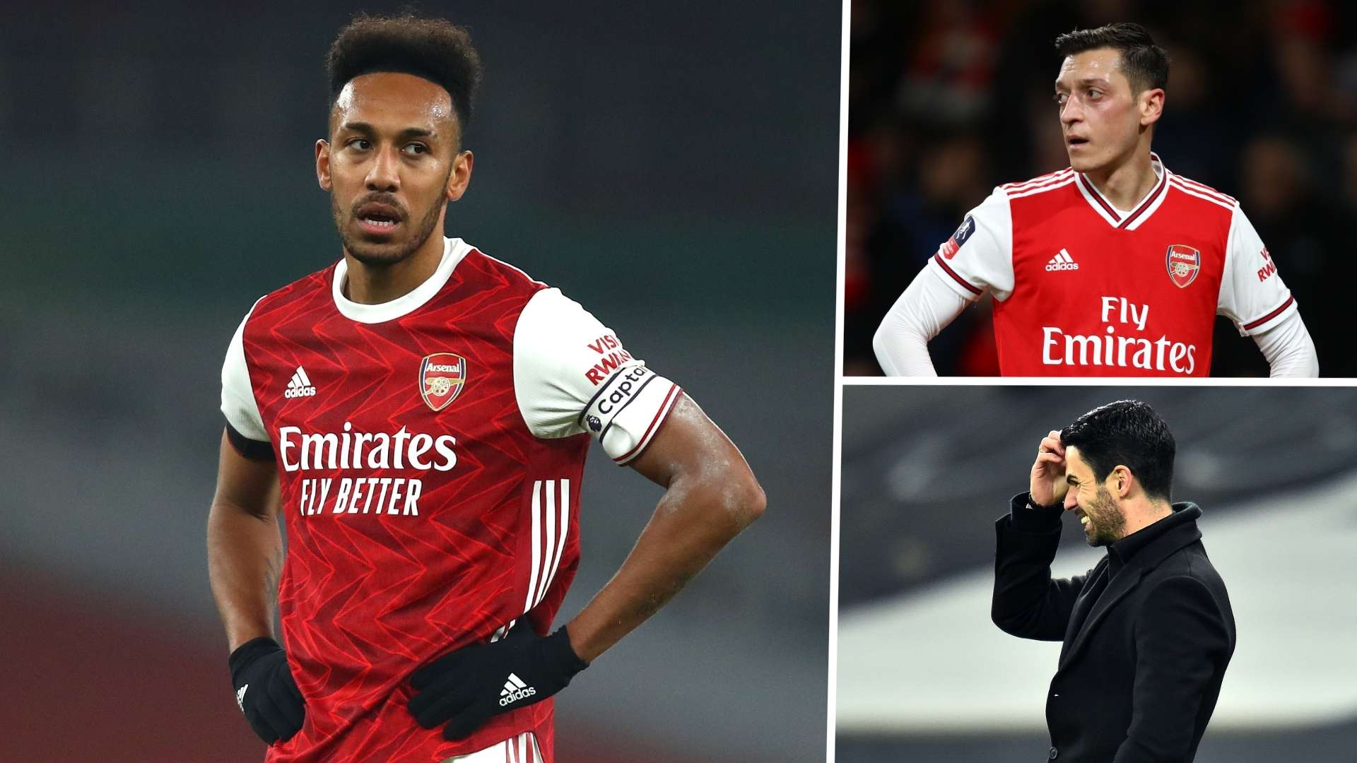 Pierre-Emerick Aubameyang Mesut Ozil Mikel Arteta Arsenal GFX