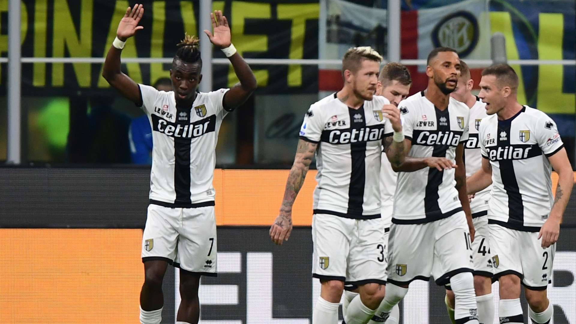 Parma celebrating