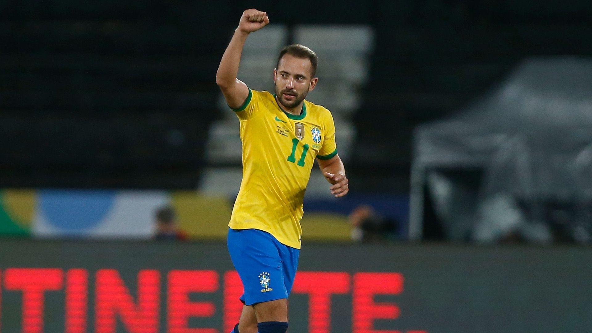 Everton Ribeiro comemora - Brasil x Peru Copa América 17062021
