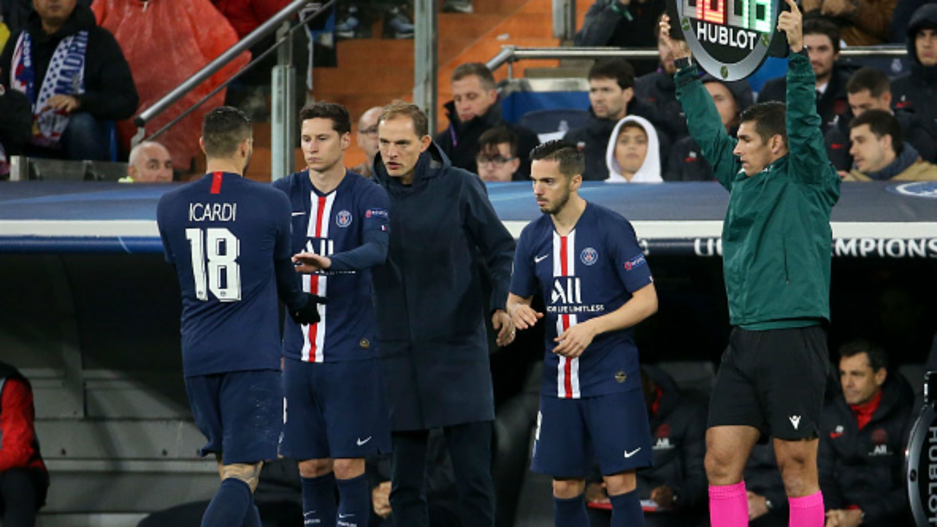 Icardi Draxler Sarabia Real PSG