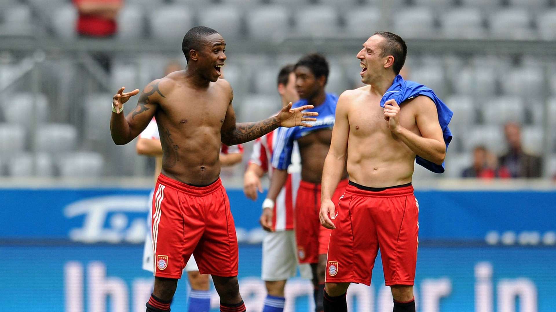 ONLY GERMANY Edson Braafheid Franck Ribery FC Bayern München 08082010