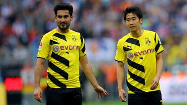 Ilkay Gundogan Shinji Kagawa Borussia Dortmund 05092015