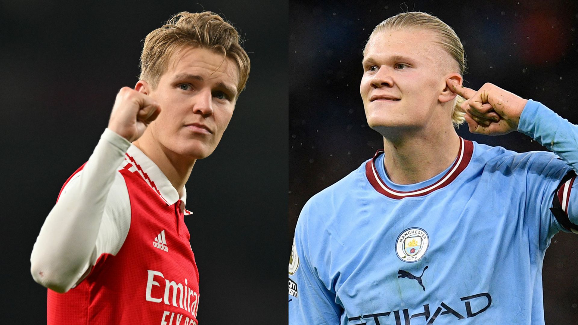 Arsenal Manchester City Odegaard Haaland Premier League